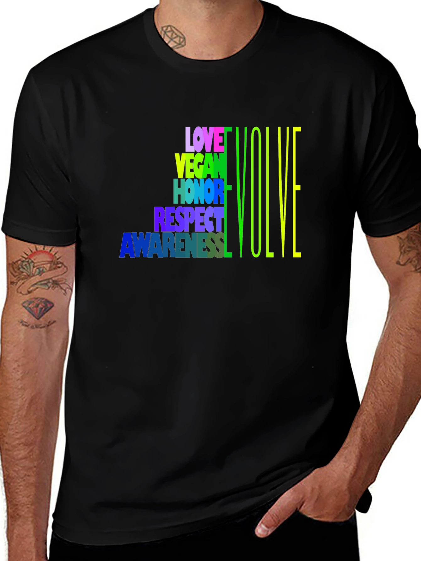 Love Vegan Honor Graphic T-Shirt