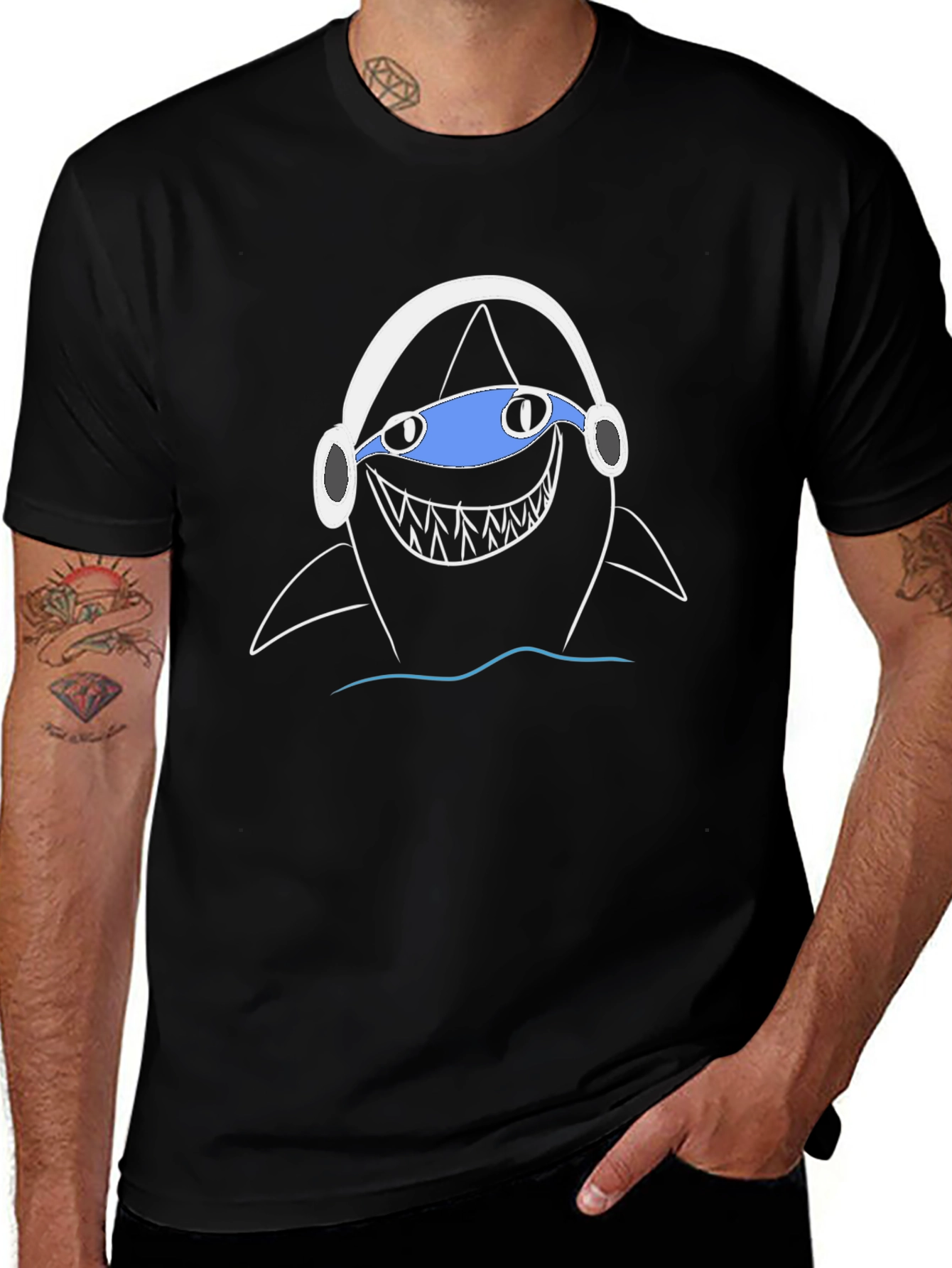 Variant 19 of Shark DJ Graphic Tee - Cool Music Lover T-Shirt