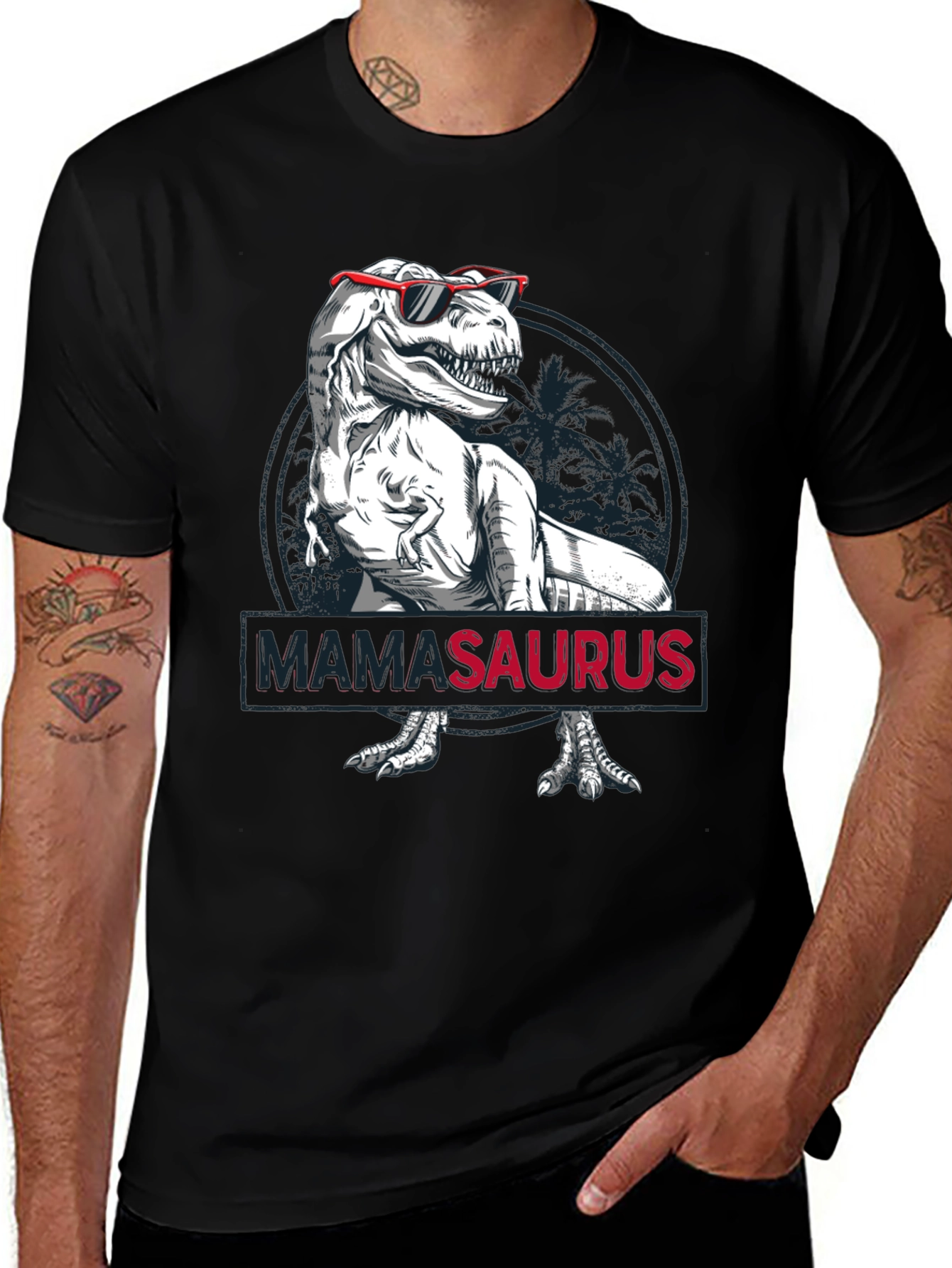MamaSaurus T-Shirt - Dinosaur Graphic Tee