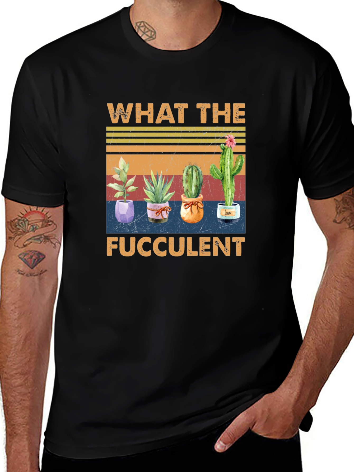 Variant 8 of What The Fucculent Cactus T-Shirt