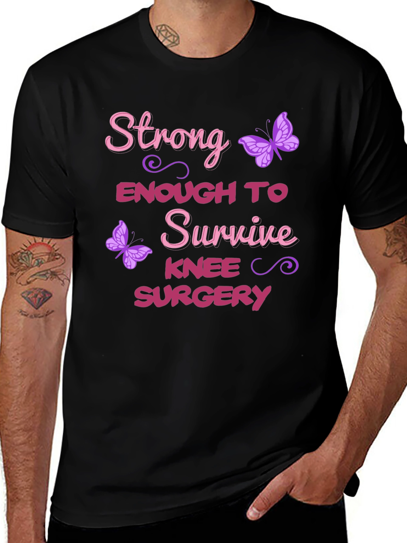 Variant 18 of Strong Enough Knee Surgery T-Shirt