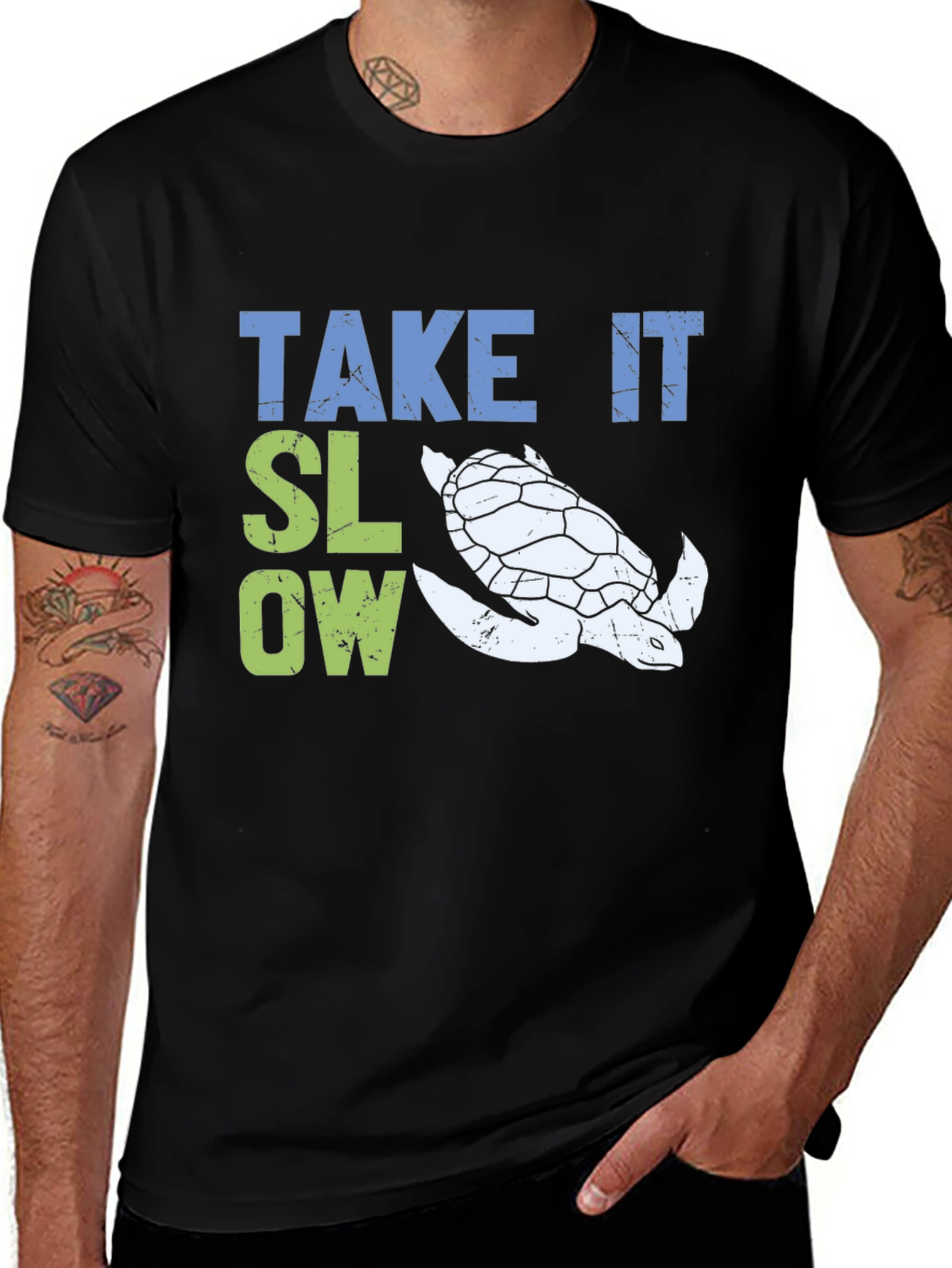 Variant 16 of Take It Slow Turtle Graphic T-Shirt