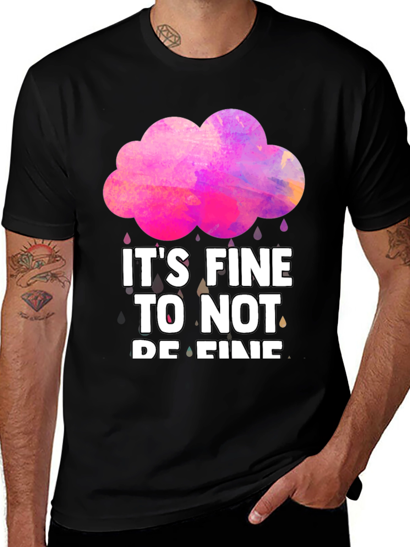 Variant 30 of It's Fine To Not Be Fine Graphic Tee