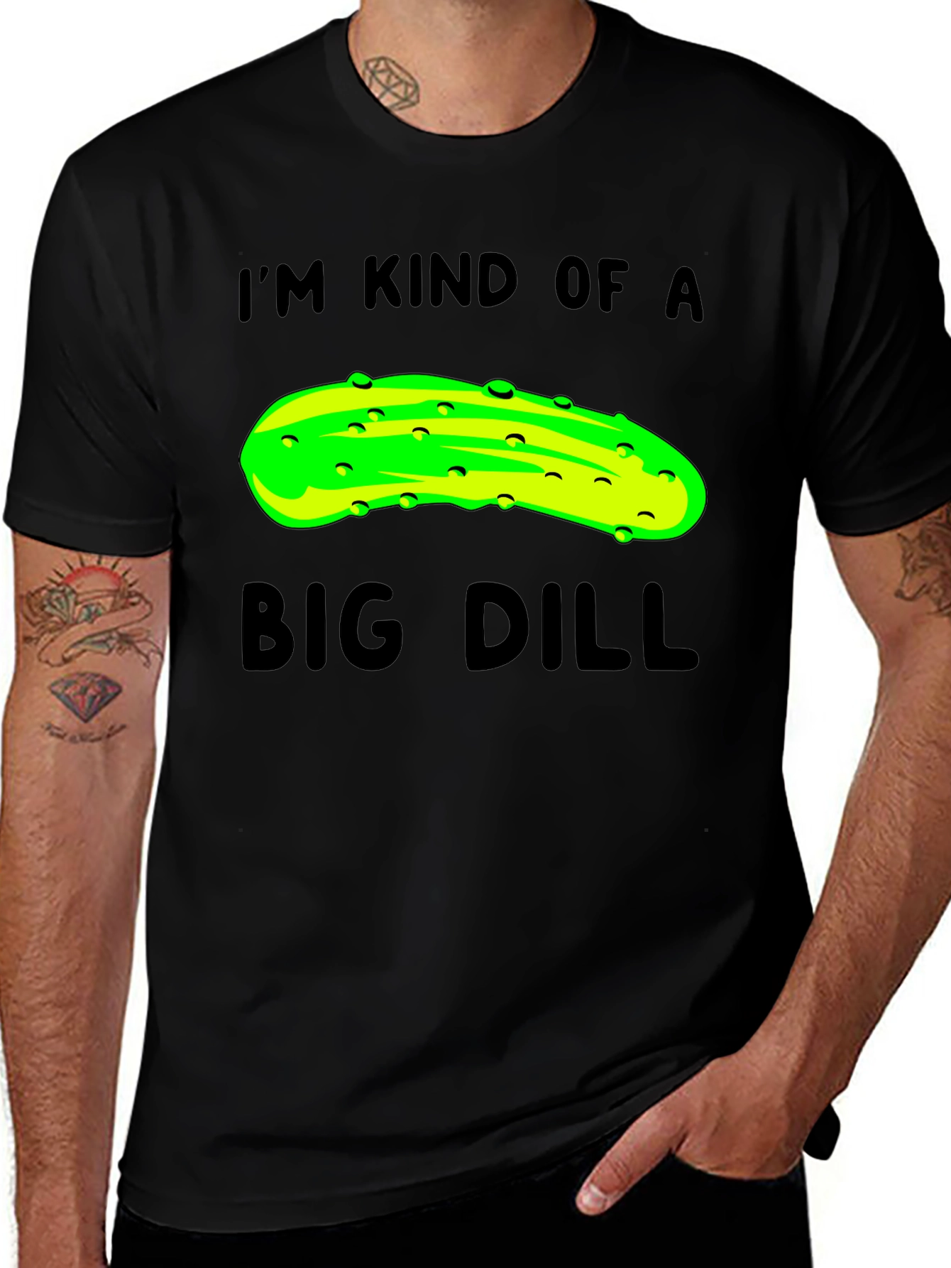 Variant 18 of I'm Kind of a Big Dill T-Shirt - Funny Pickle Pun Tee