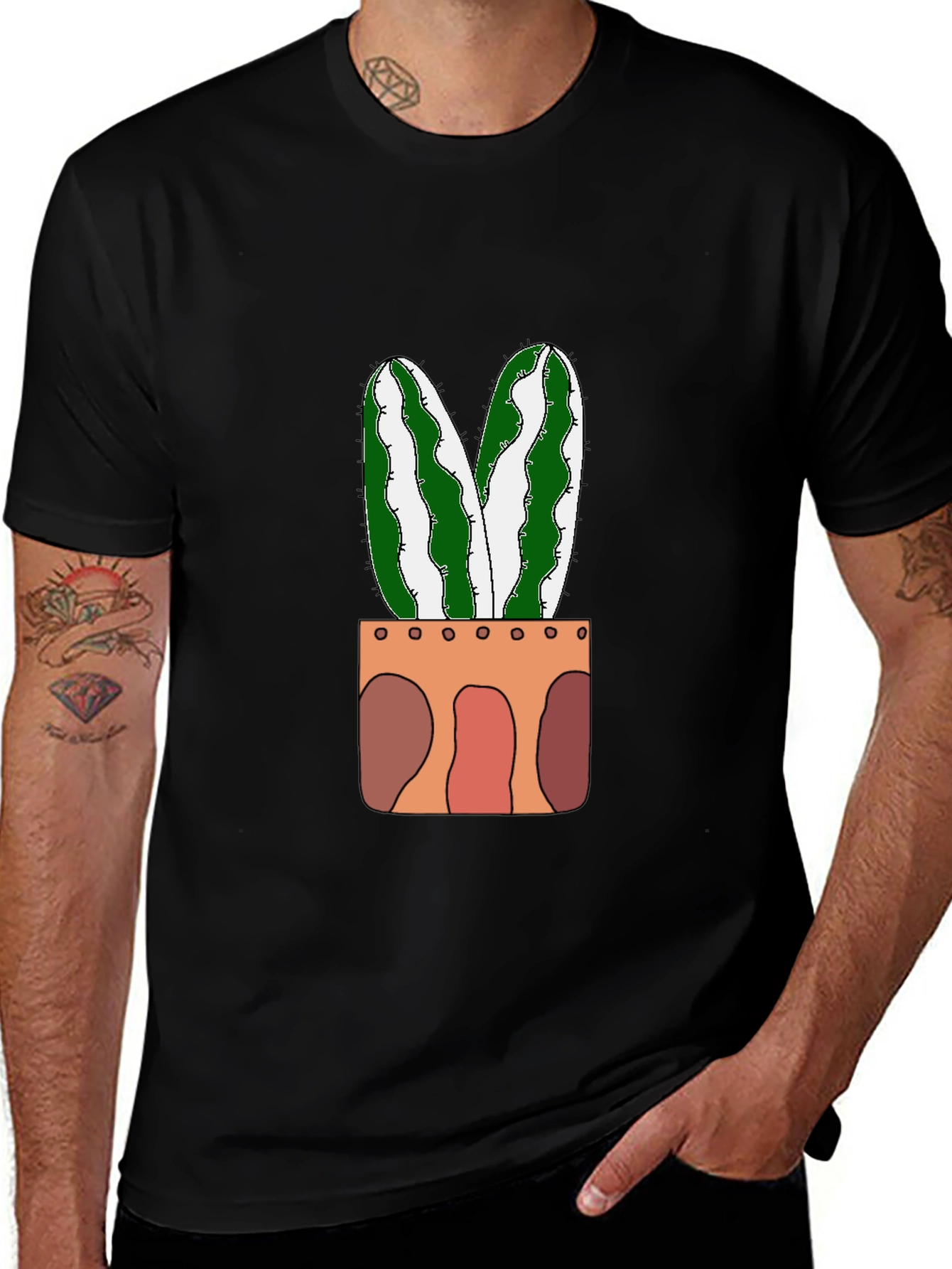 Variant 19 of Cactus Plant Graphic Tee - Trendy & Unique