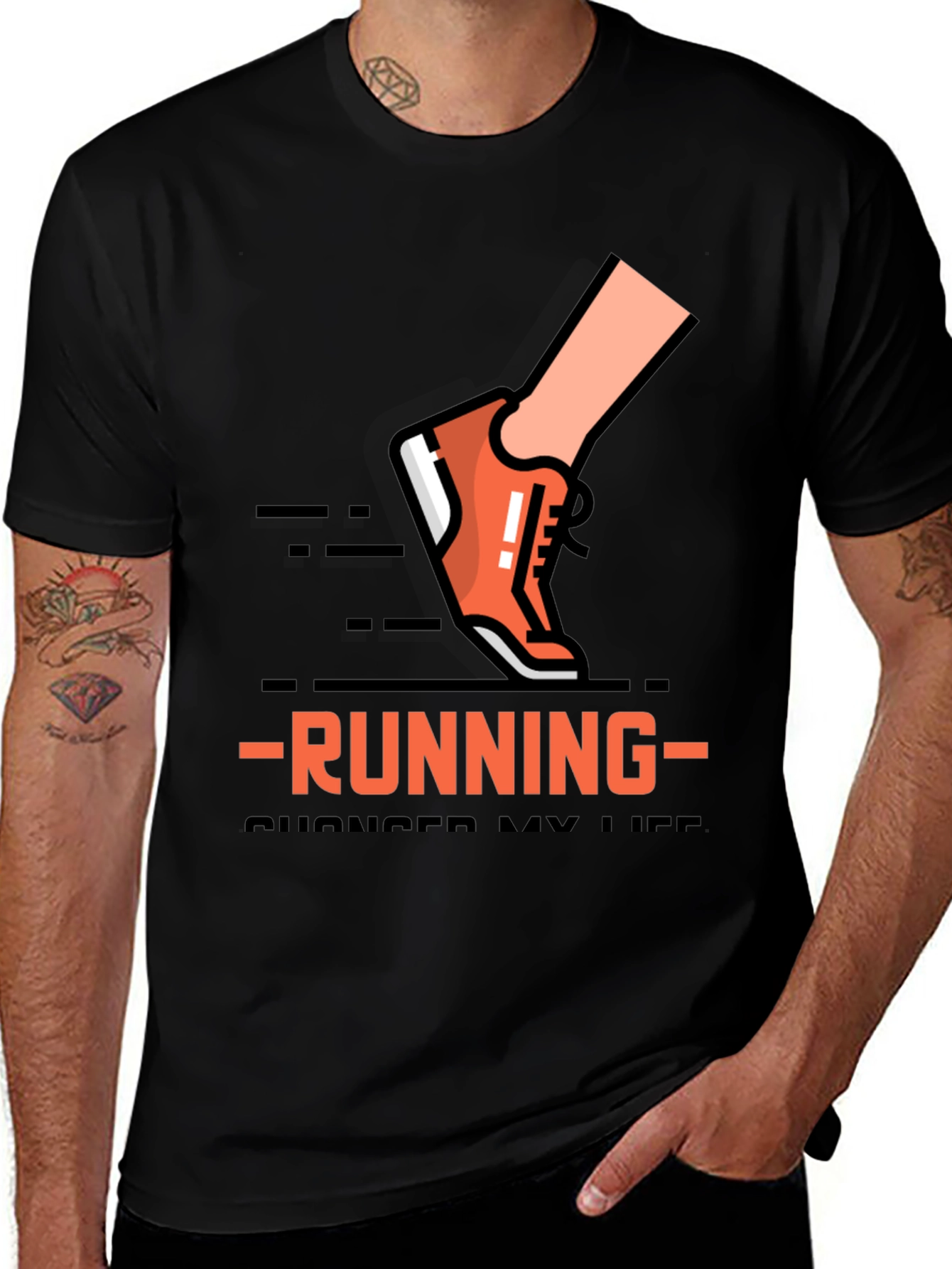 Variant 4 of Running Changed My Life Graphic Tee