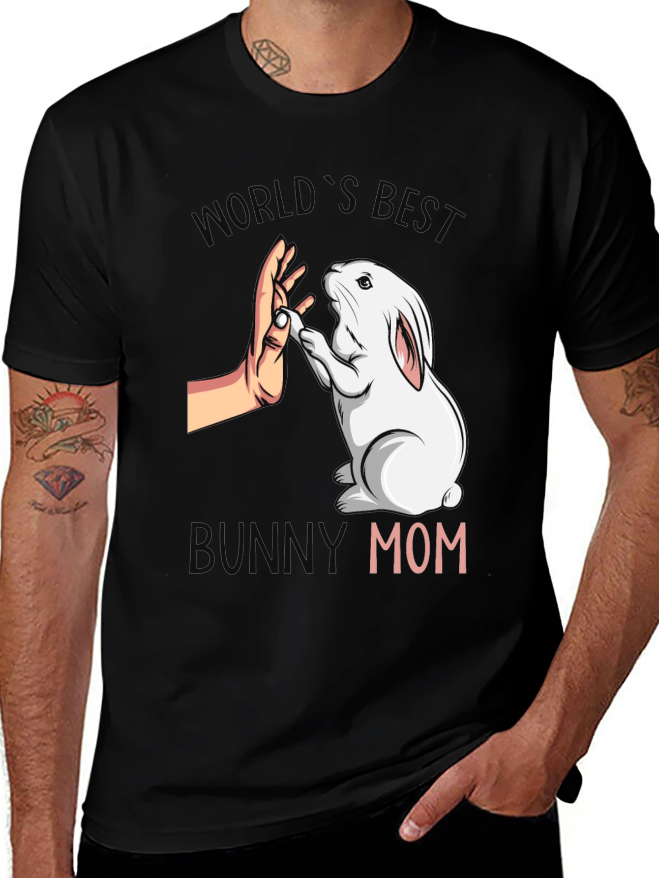 Variant 13 of World's Best Bunny Mom T-Shirt - Cute Pet Lover Tee