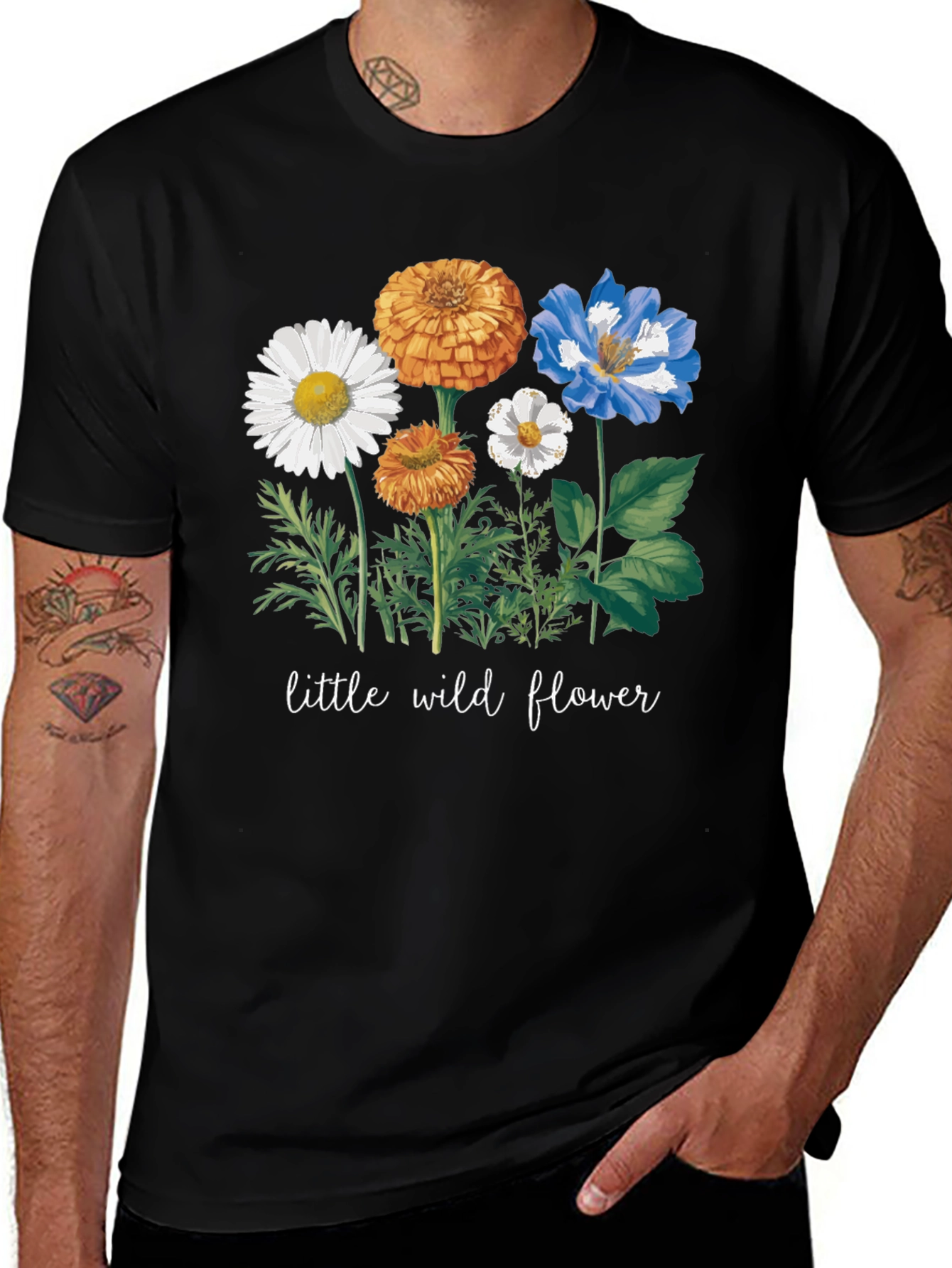 Variant 18 of Wildflower Graphic Tee - Nature Lover Shirt
