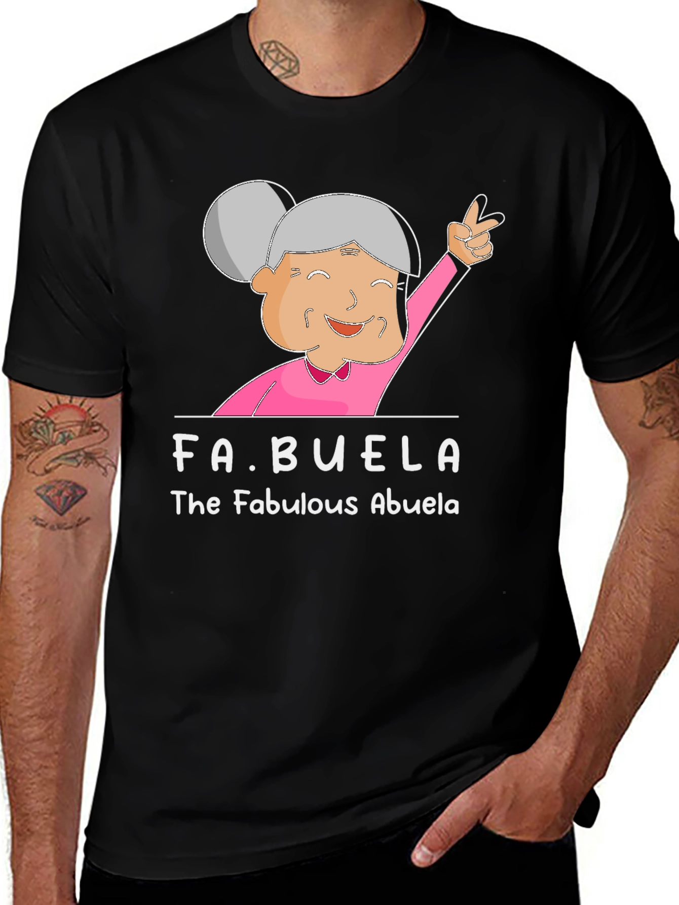 Variant 7 of Fabulous Abuela T-Shirt - Grandma Humor