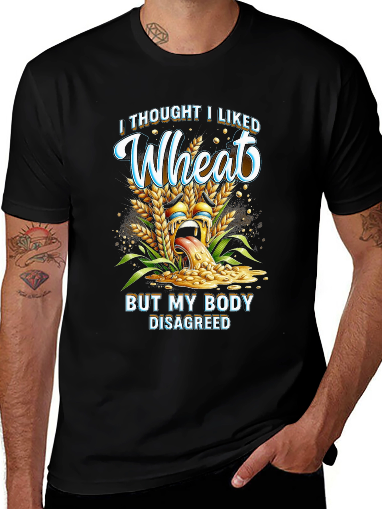 Variant 30 of Funny "Wheat" Graphic T-Shirt