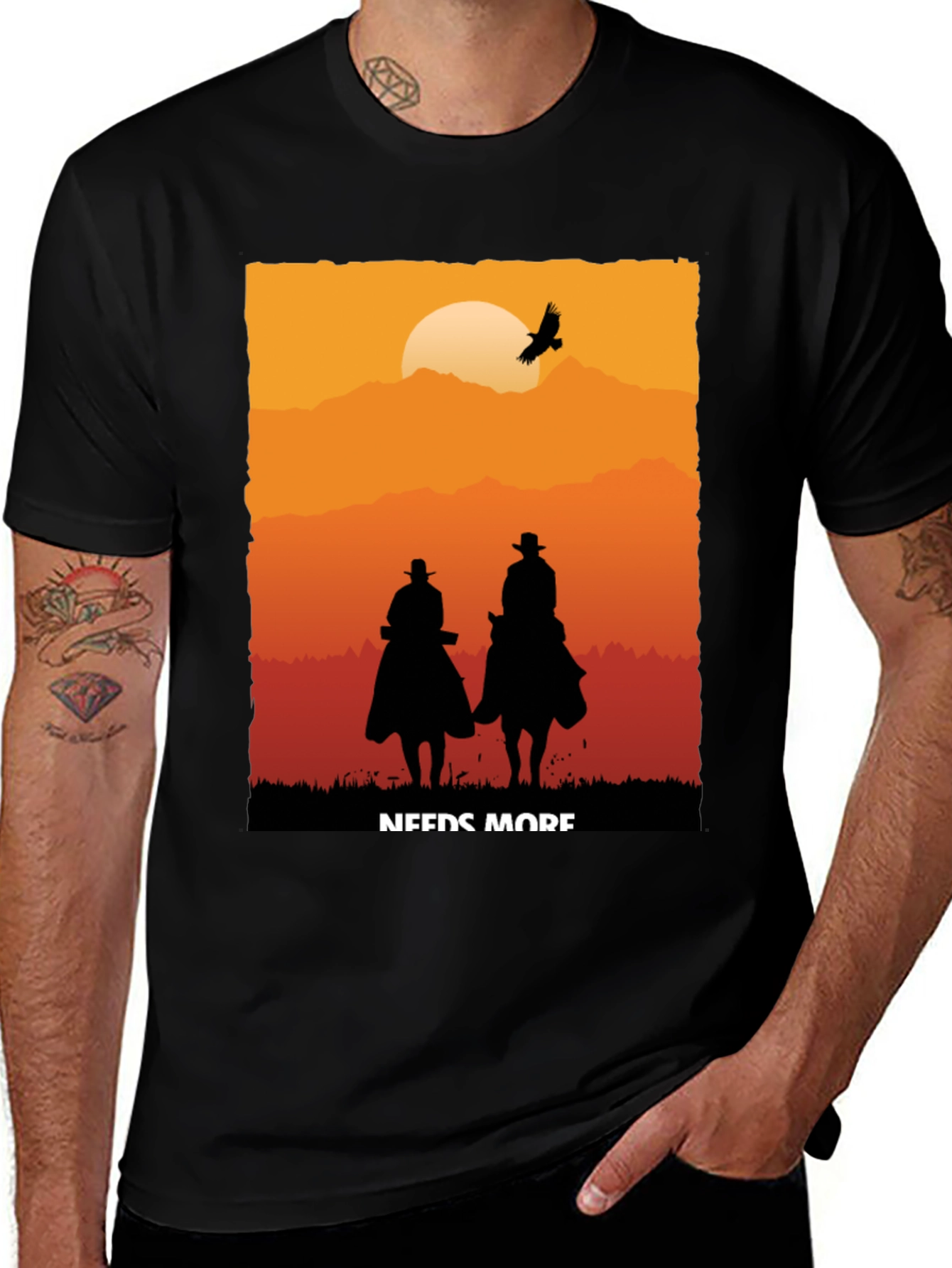Variant 18 of Sunset Rider Tee - Needs More