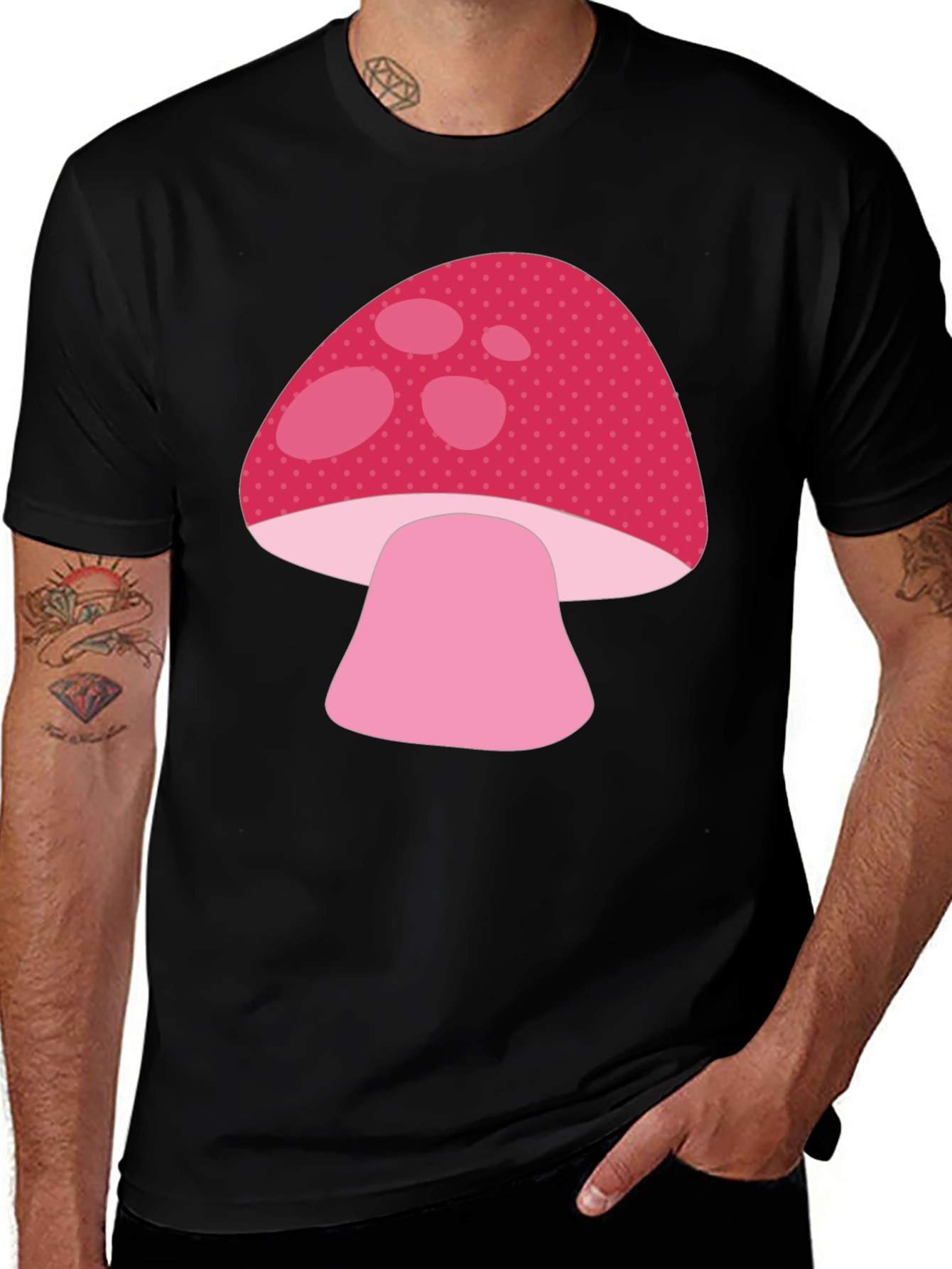 Variant 11 of Mushroom Graphic Tee - Cute Casual Shirt