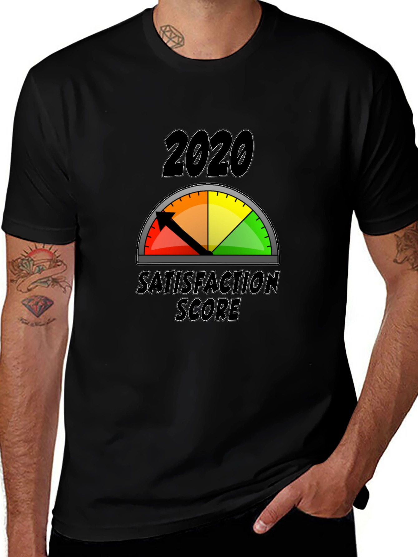 Variant 18 of 2020 Satisfaction Score T-Shirt - Novelty Graphic Tee
