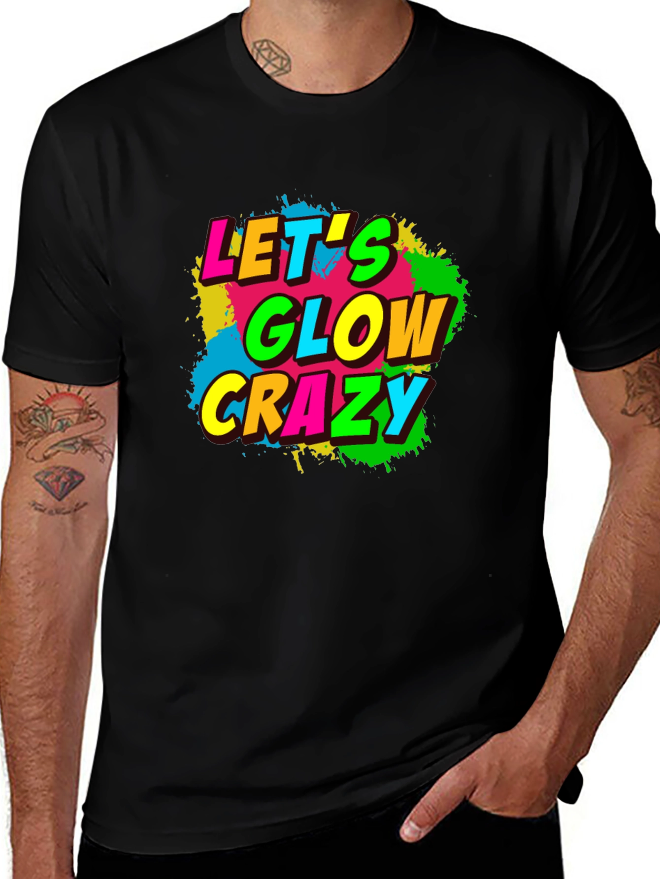 Variant 14 of Let's Glow Crazy Graphic Tee