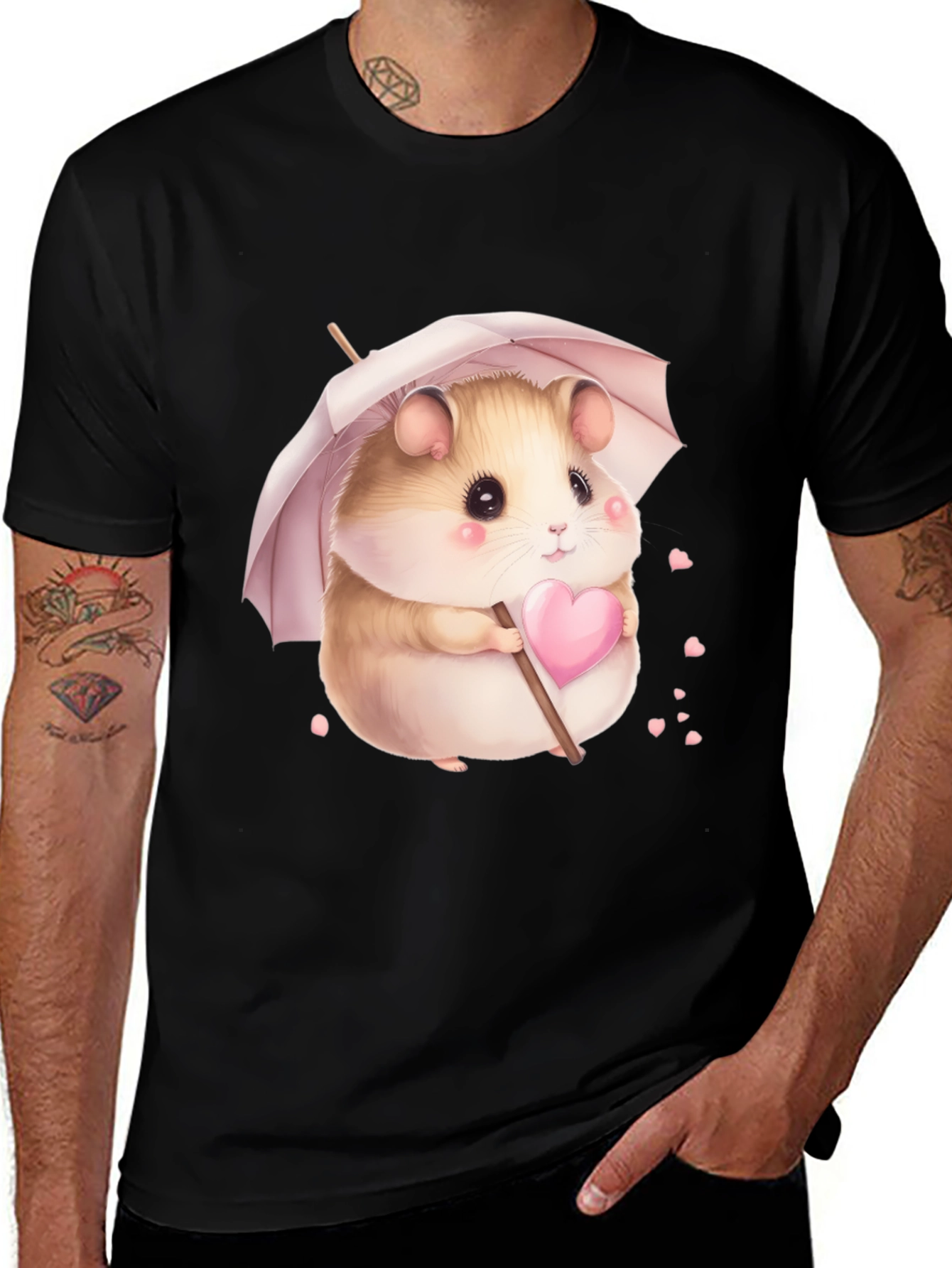 Variant 6 of Hamster with Heart Umbrella T-Shirt