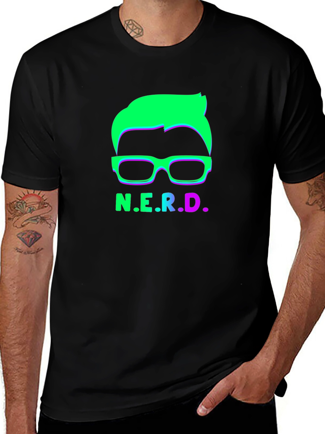 Variant 4 of Nerd Graphic T-Shirt - Fun Geeky Style
