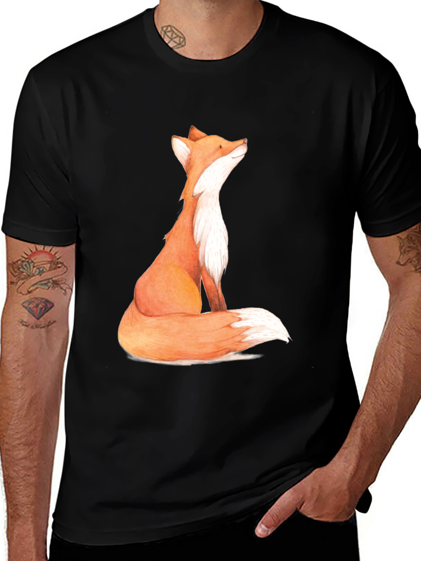 Variant 19 of Fox Graphic Print Men's T-Shirt