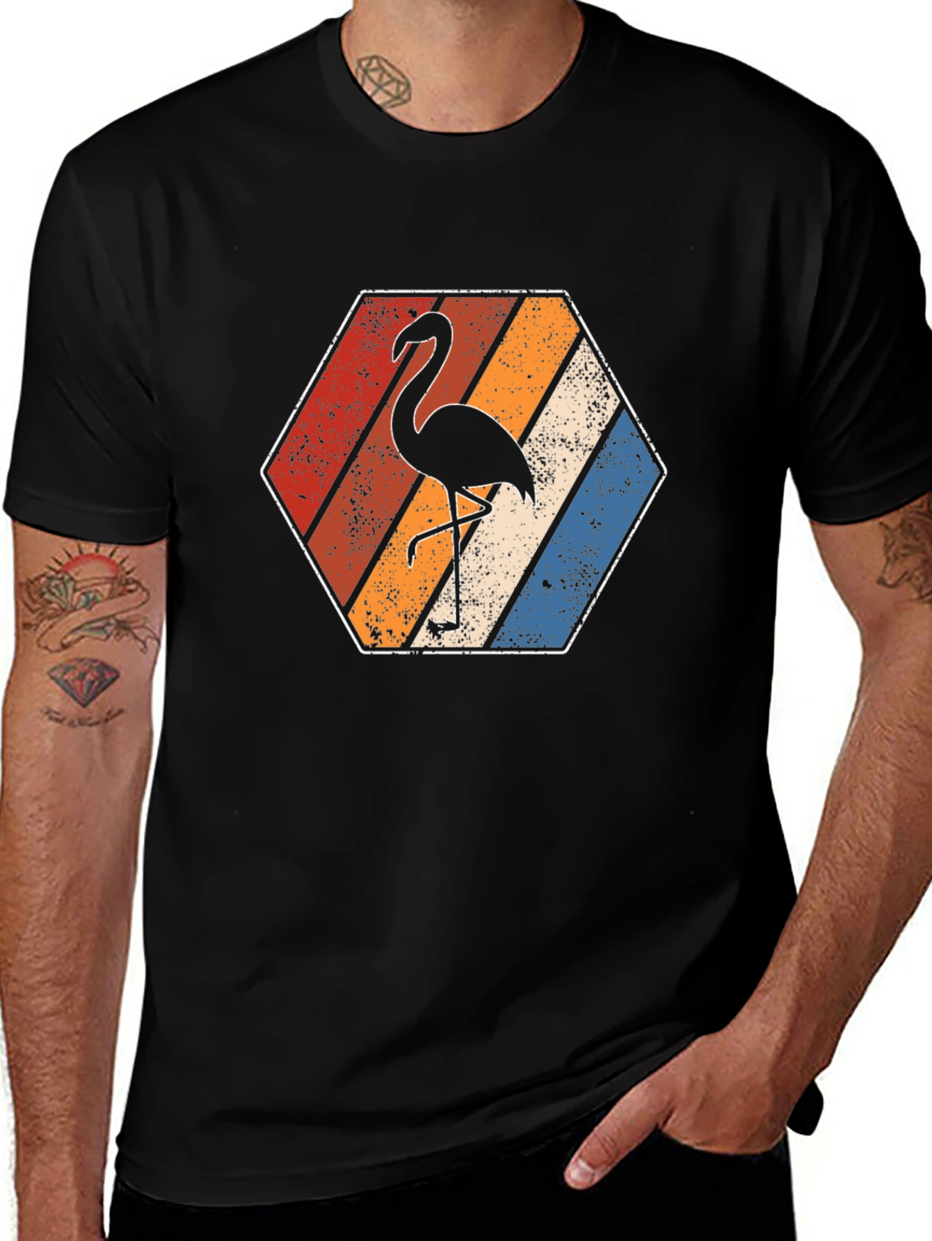 Variant 20 of Retro Flamingo T-Shirt