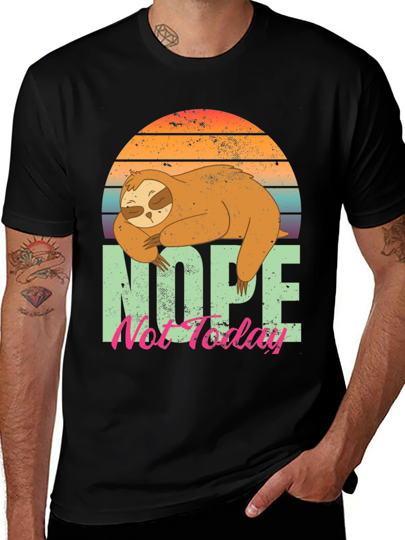 Variant 14 of Nope Not Today Sloth Graphic T-Shirt