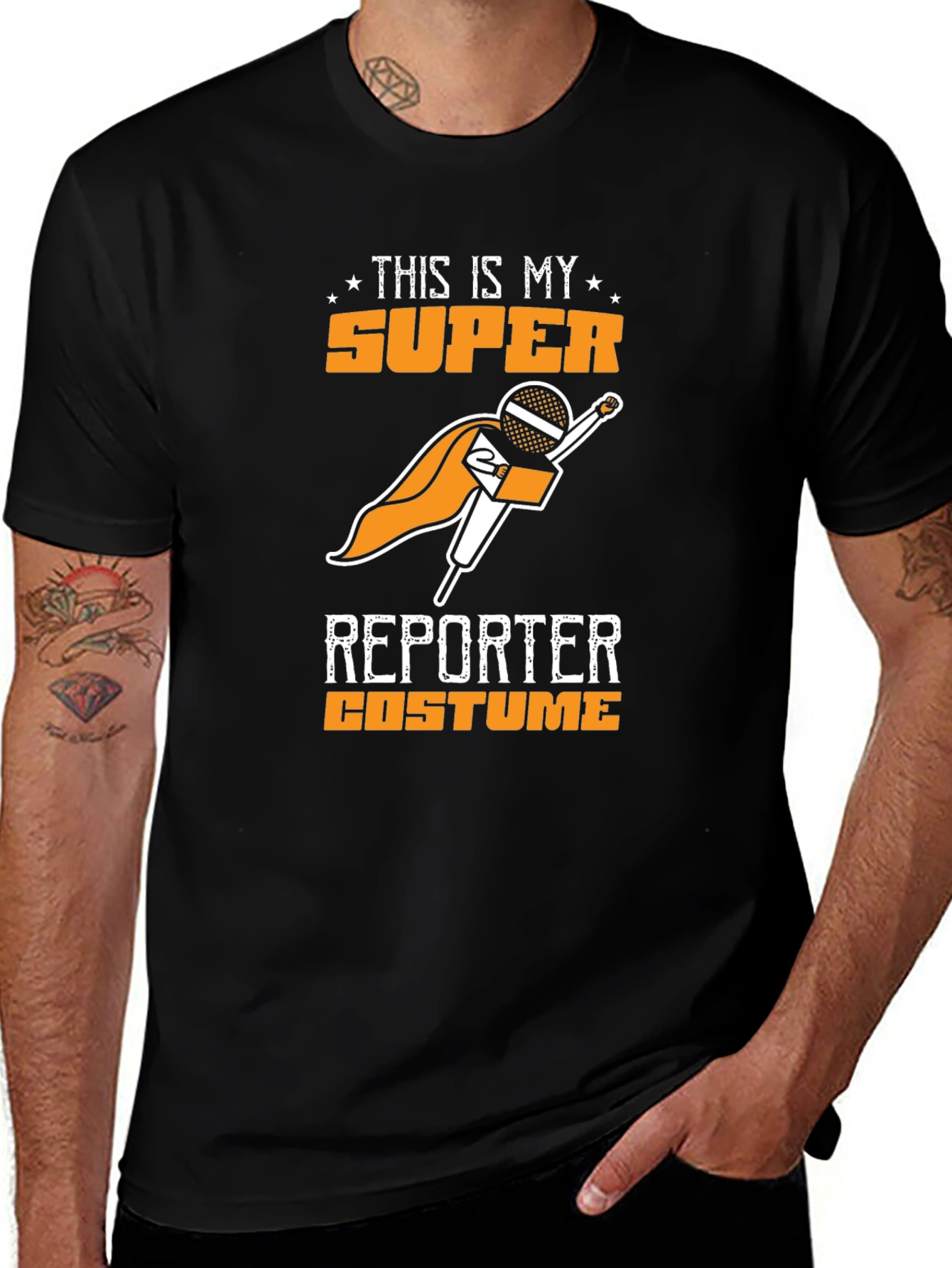 Variant 25 of Super Reporter Costume T-Shirt - Funny Journalism Tee