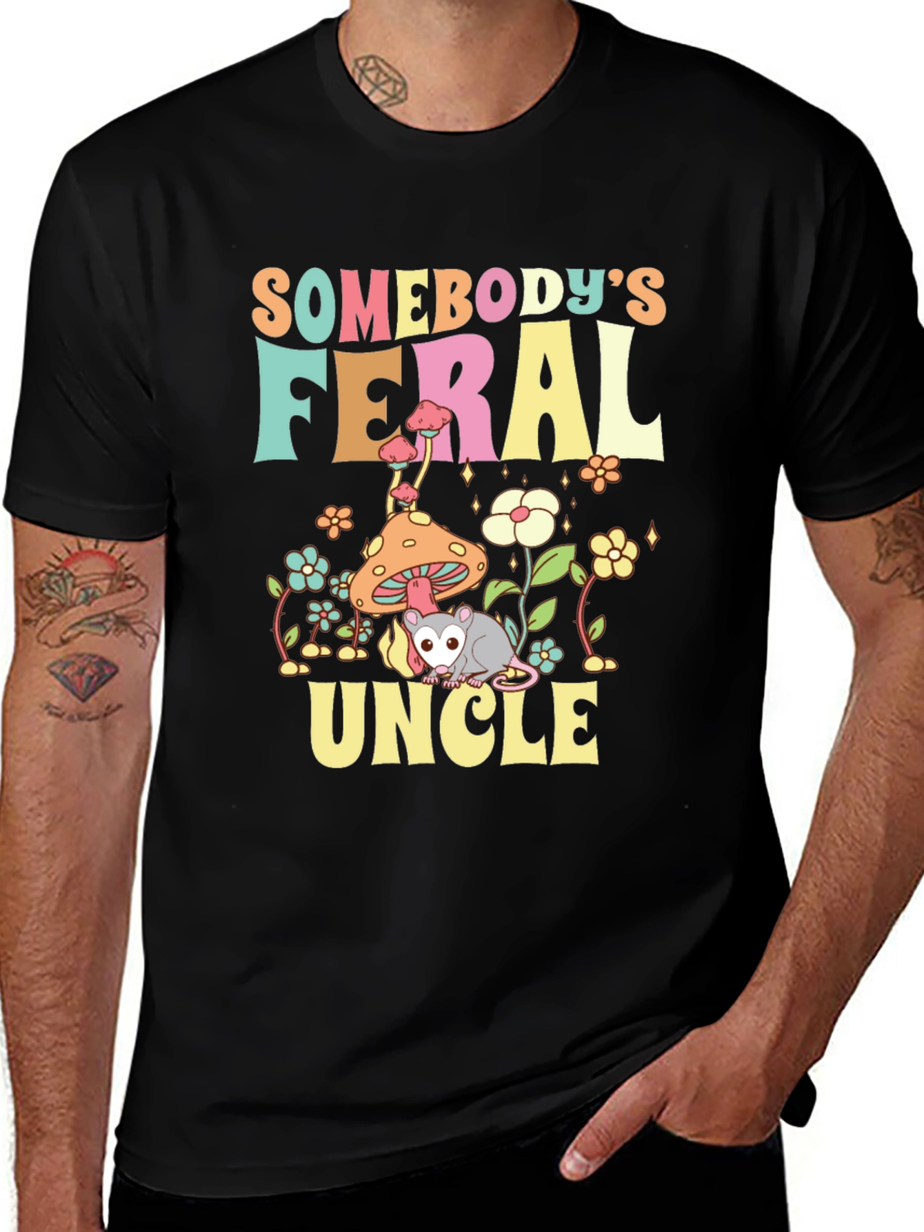 Variant 28 of Feral Uncle Graphic T-Shirt