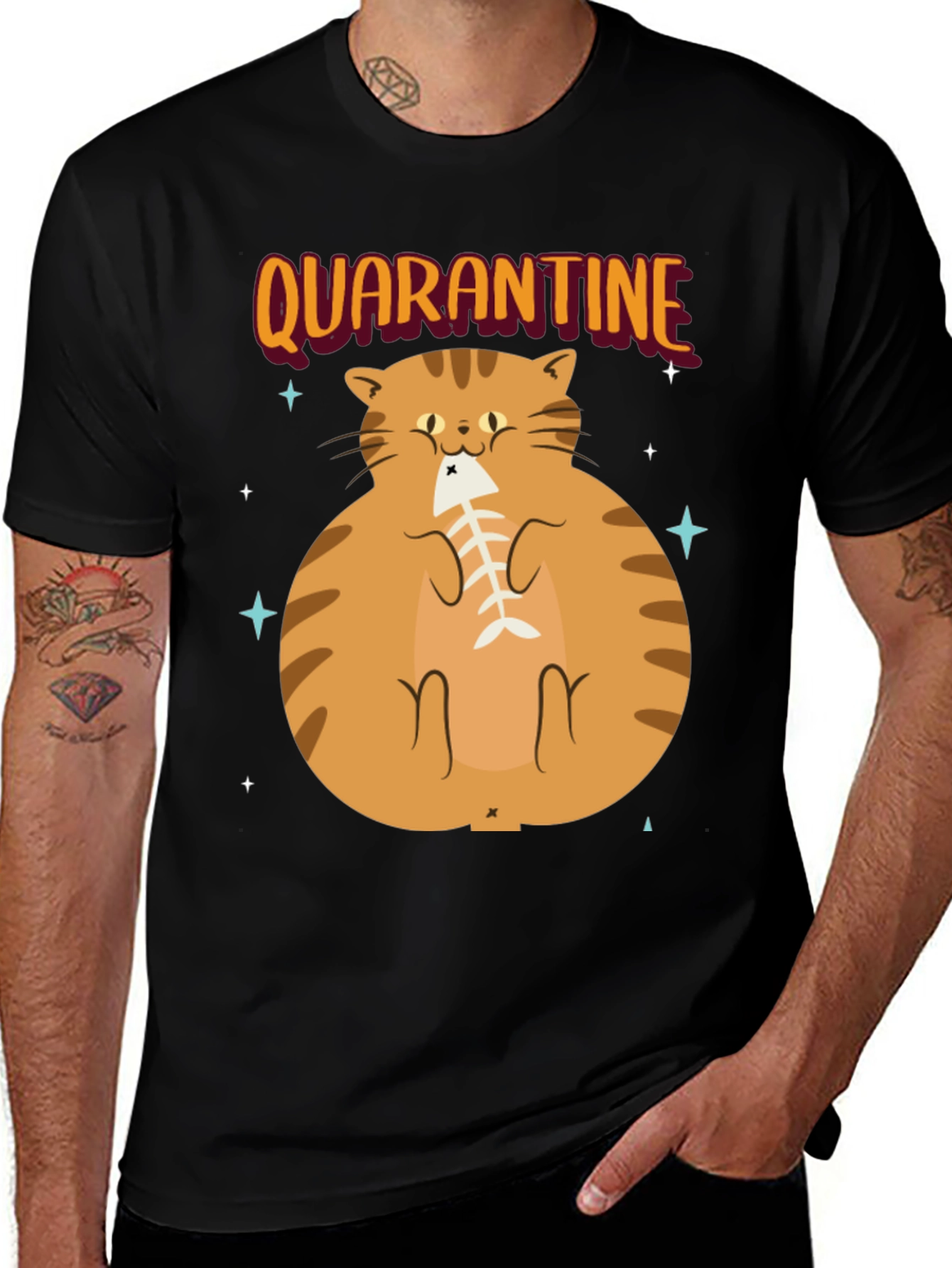 Variant 22 of Quarantine Cat T-Shirt - Funny Cat Lover Tee