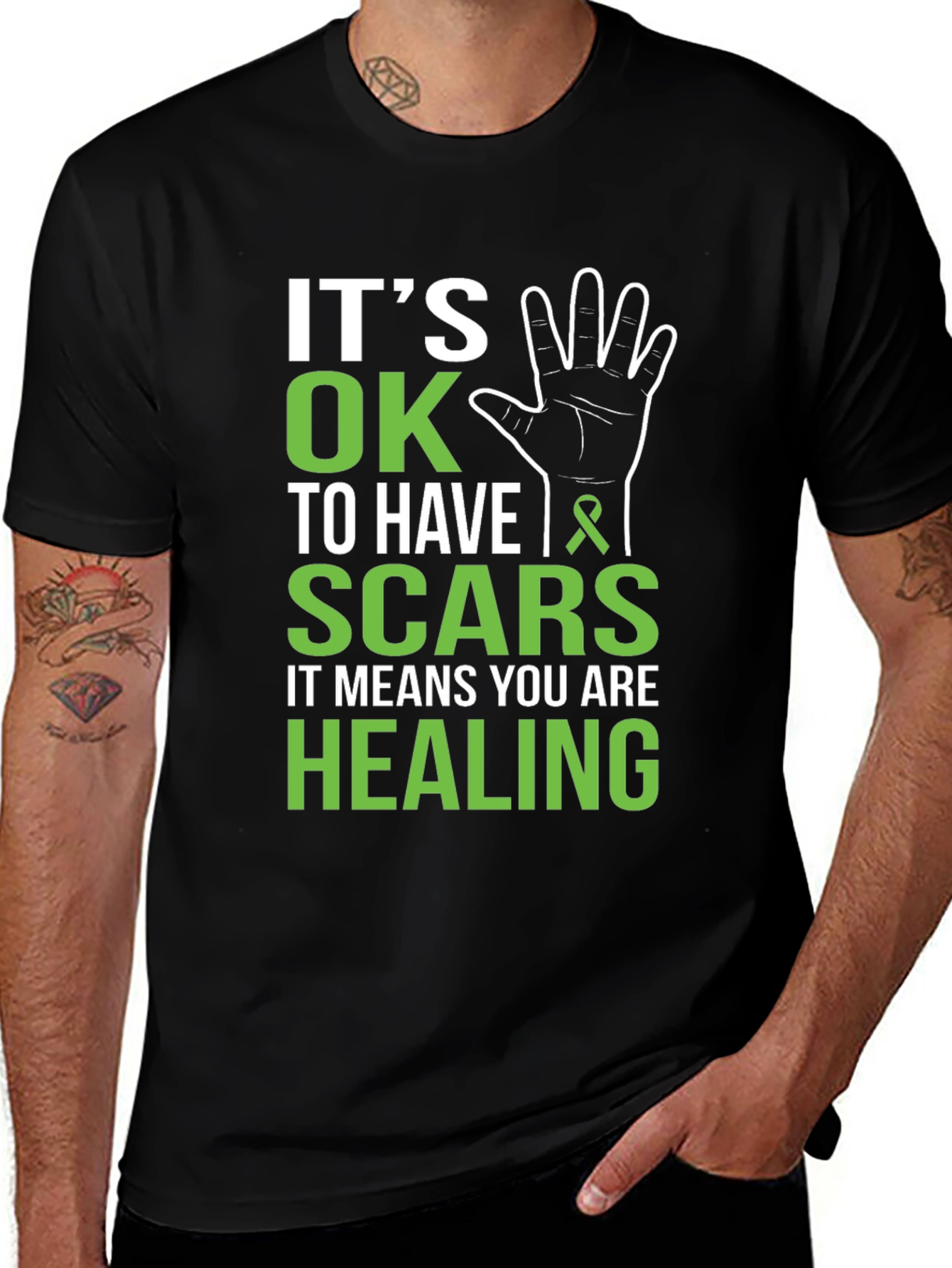 Variant 12 of It's OK to Have Scars Graphic T-Shirt