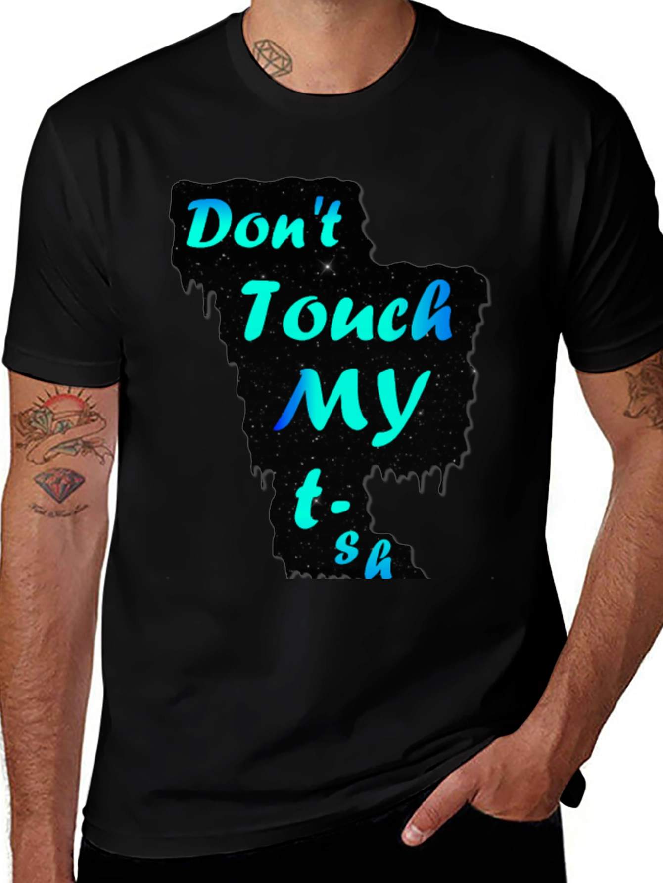 Variant 13 of Don't Touch My T-Shirt: Galaxy Design, Premium Tee