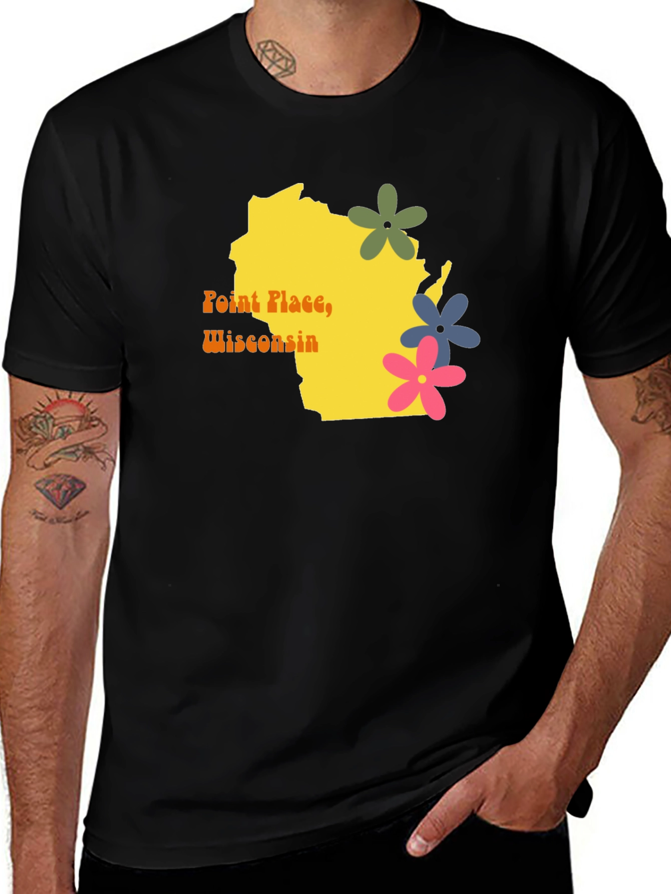 Variant 19 of Point Place, Wisconsin Retro T-Shirt