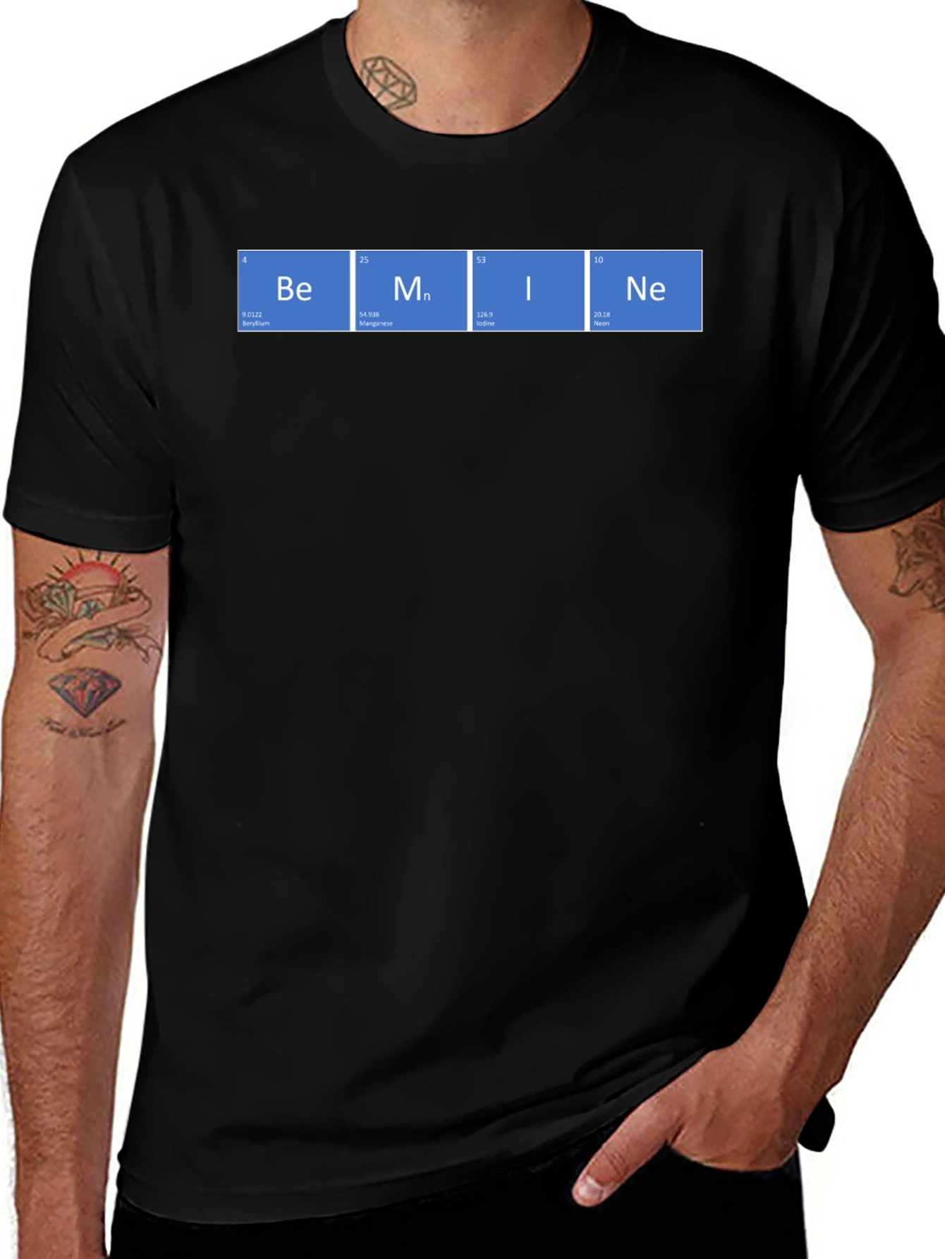 Variant 25 of Be Mine Periodic Table T-Shirt