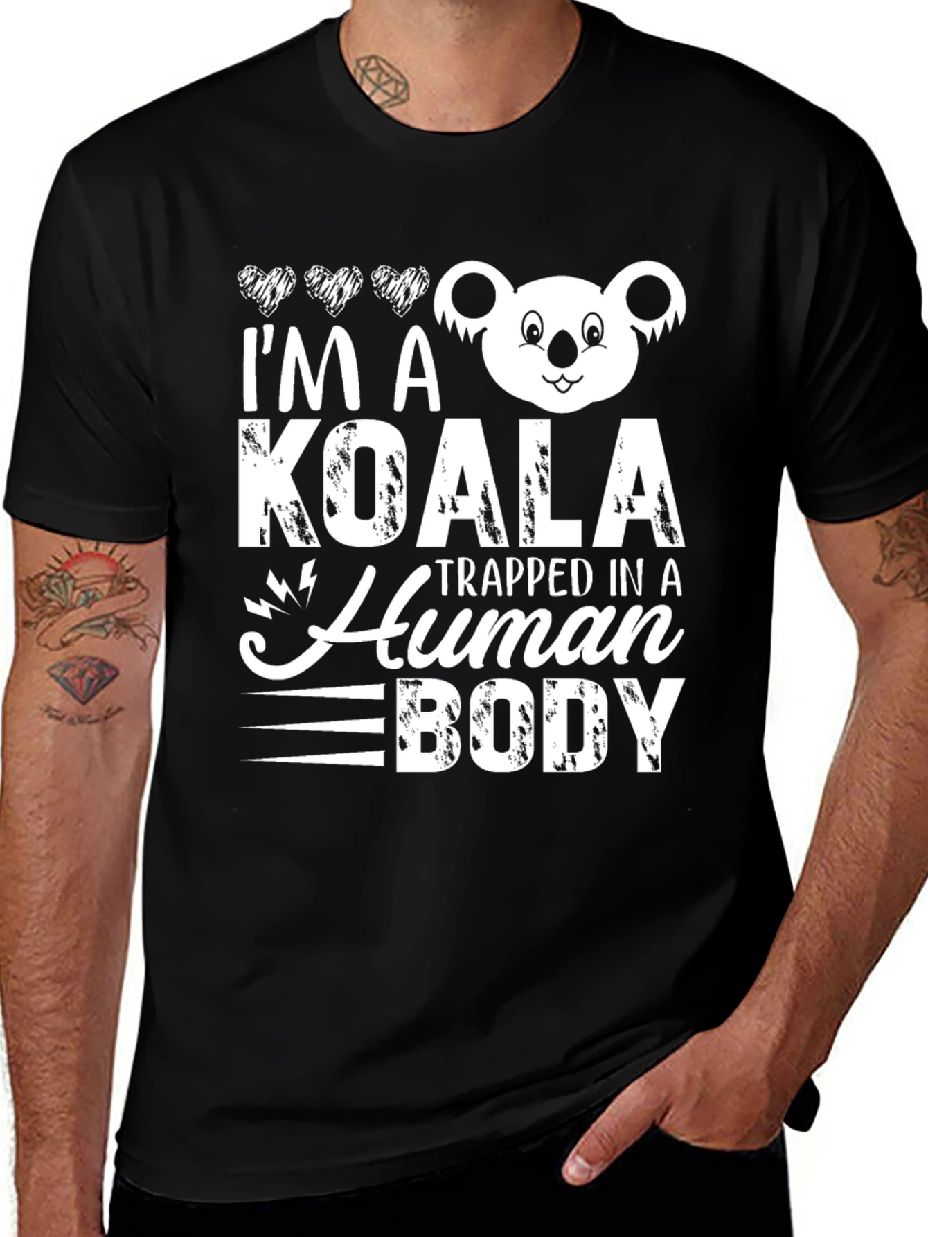 Koala Trapped in a Human Body Graphic T-Shirt