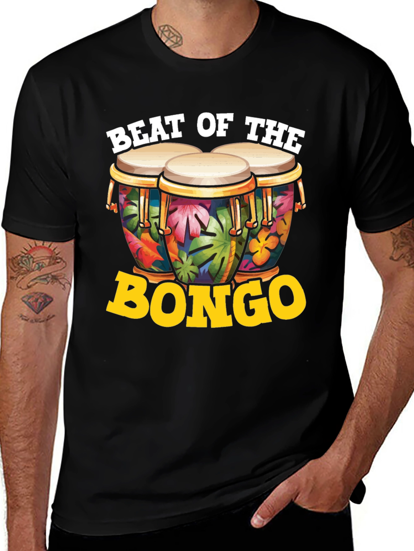 Variant 27 of Beat of the Bongo Graphic T-Shirt