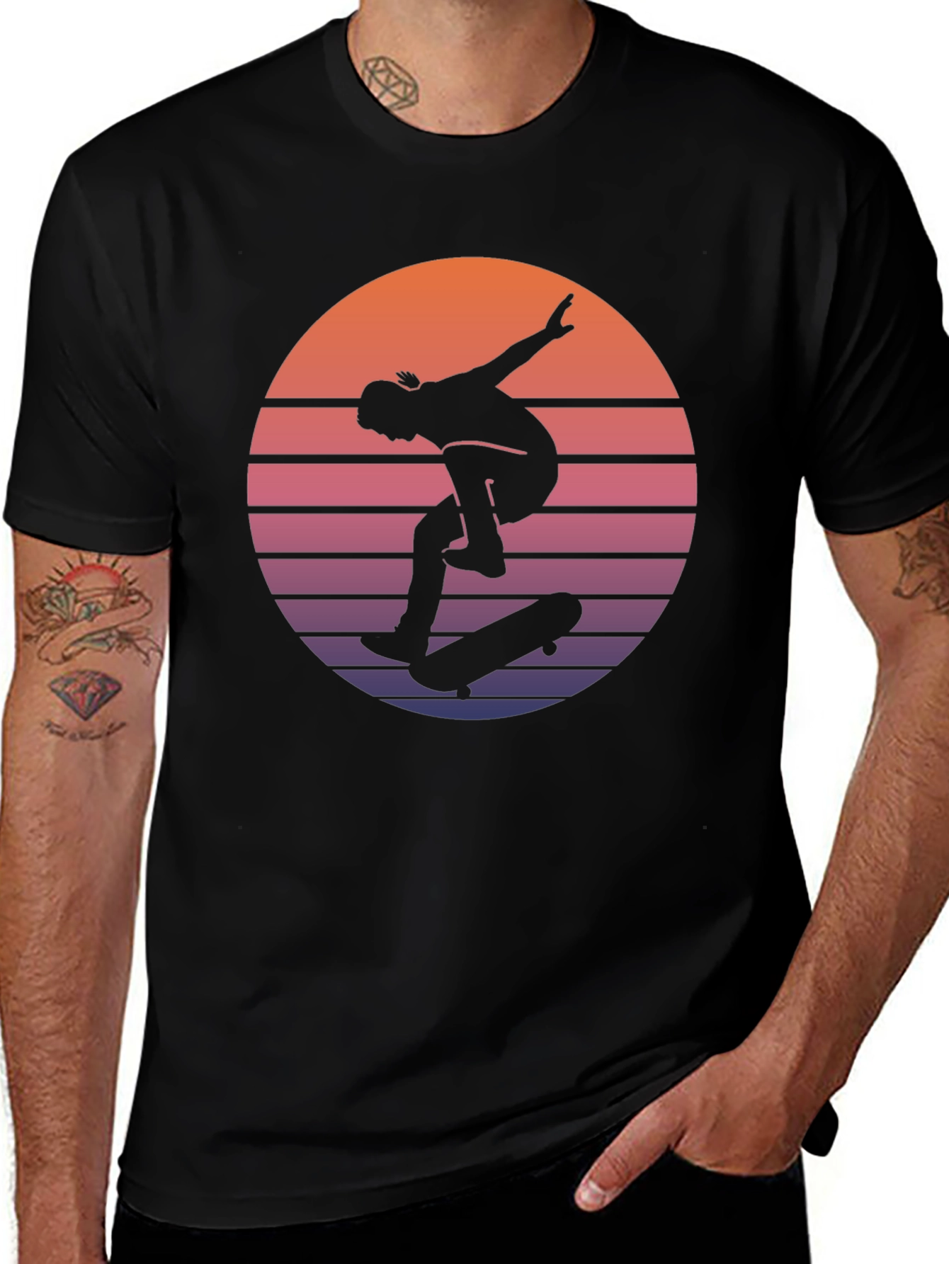 Variant 21 of Retro Skateboarder Graphic T-Shirt