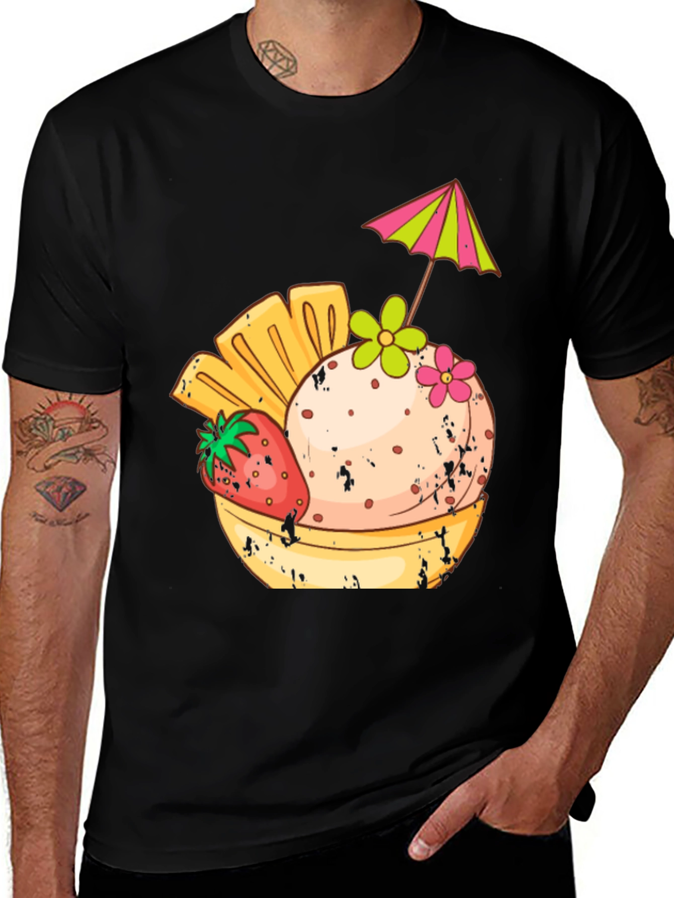 Variant 6 of Tropical Fruit Dessert Graphic Tee