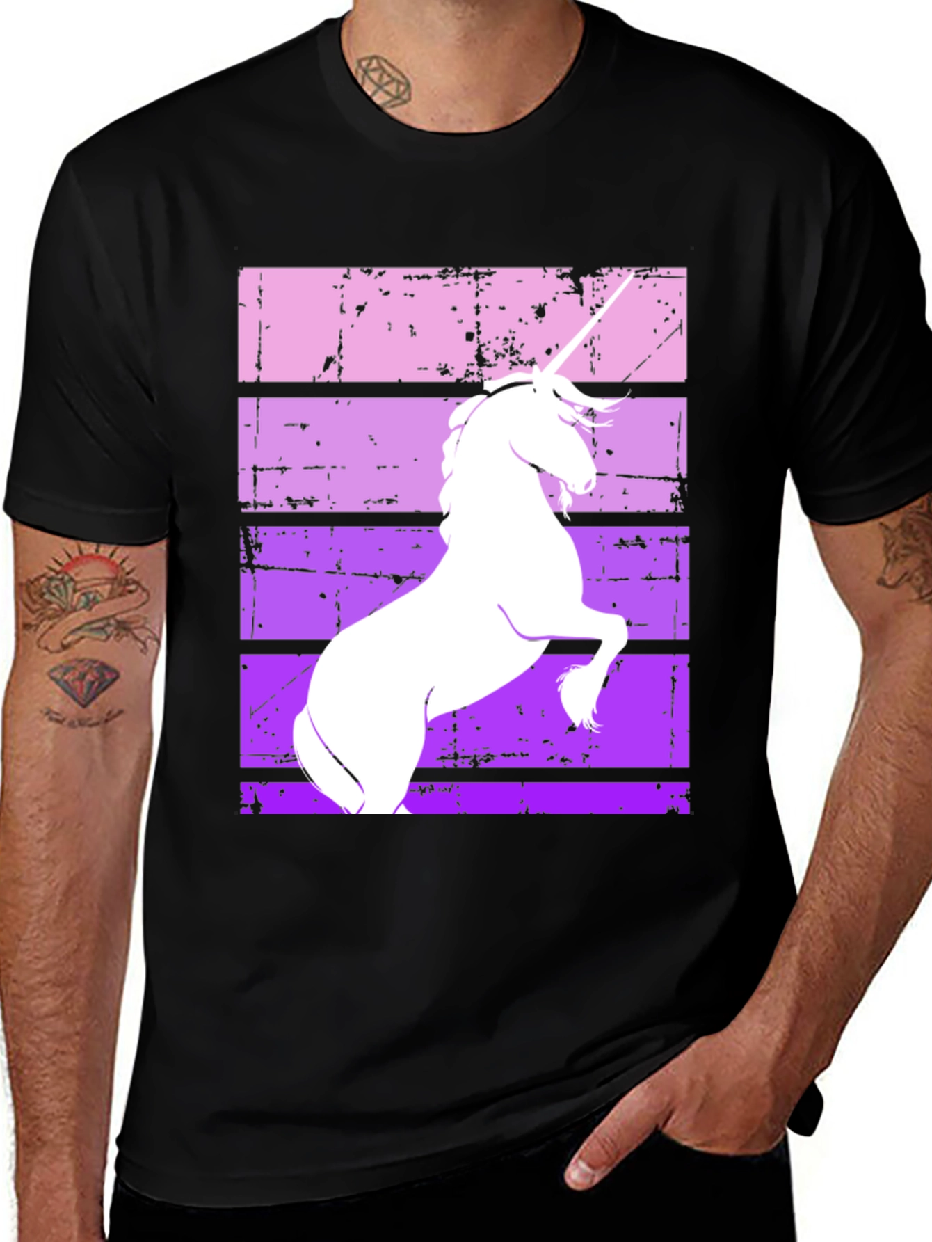 Variant 22 of Unicorn Graphic T-Shirt - Vintage Style