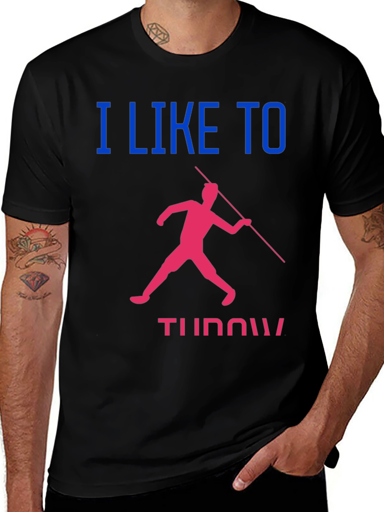 Variant 24 of Javelin Throwing T-Shirt: I Like to Throw!