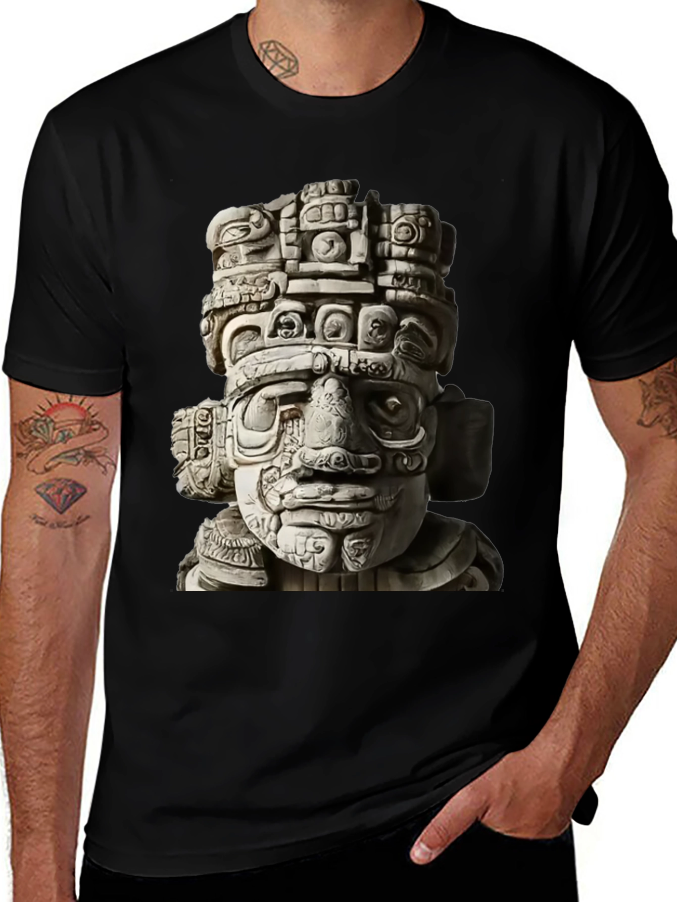 Variant 29 of Mayan Idol Graphic Tee - Cool Culture T-Shirt