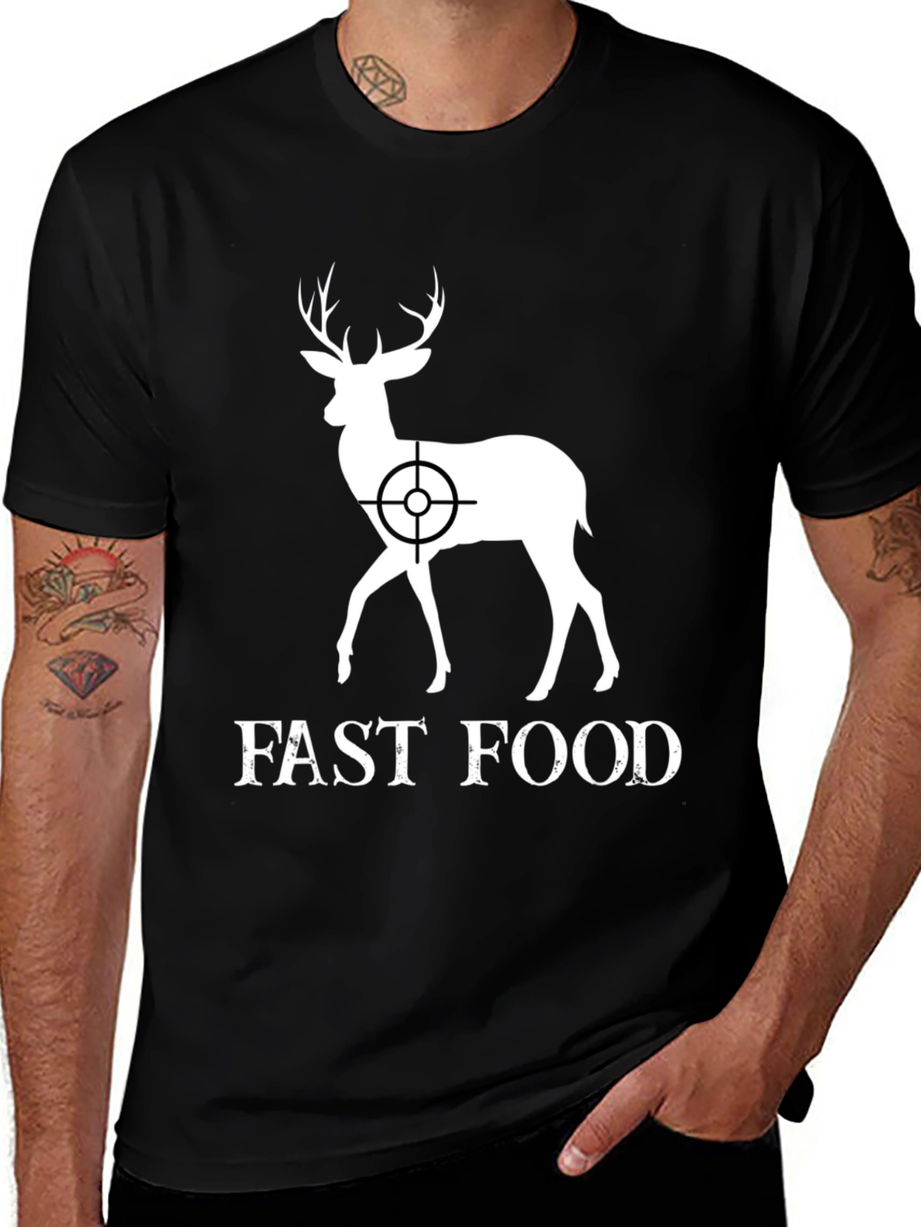 Variant 13 of Fast Food Deer Hunting T-Shirt