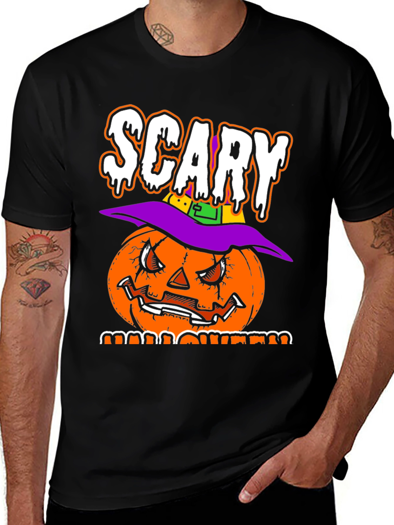 Variant 26 of Scary Halloween Pumpkin T-Shirt