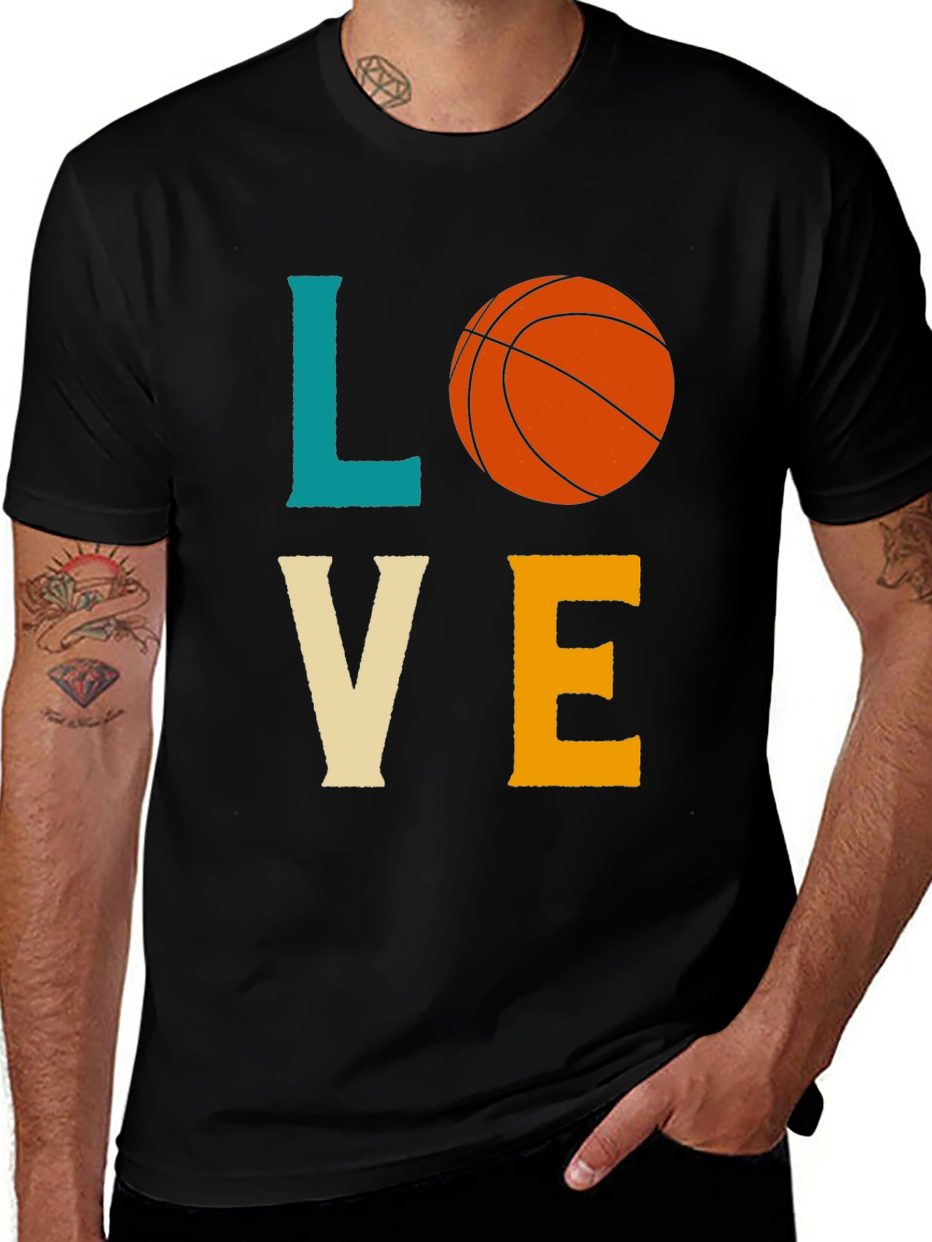 Variant 18 of Basketball Love Graphic T-Shirt