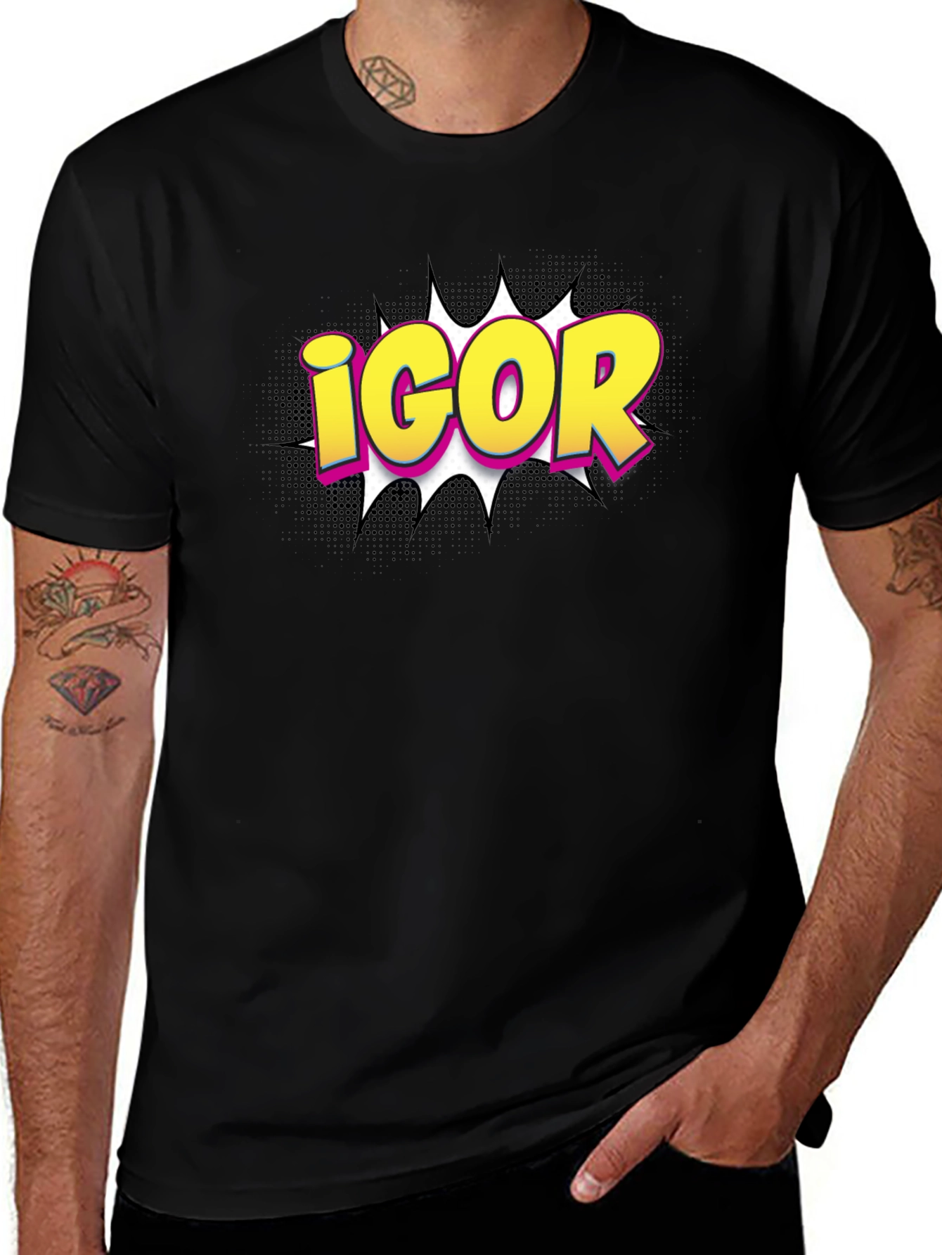 Igor Comic Graphic Tee - Black