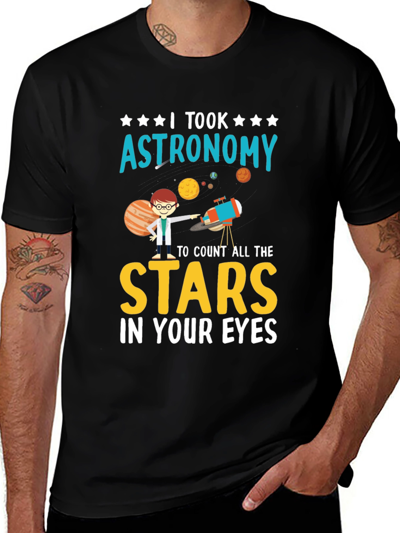 Variant 26 of Astronomy Stars in Your Eyes T-Shirt