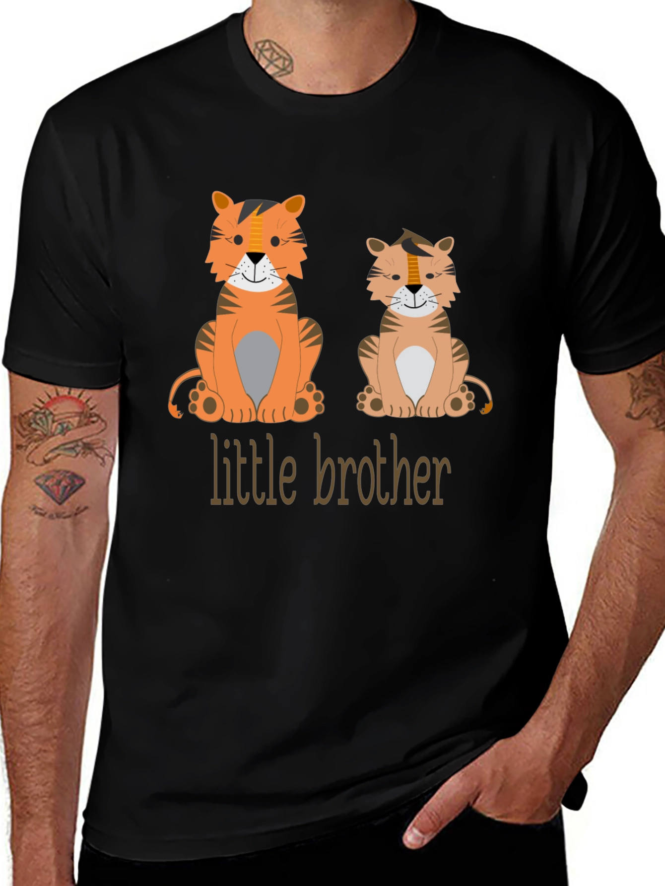 Variant 7 of Little Brother Tiger Graphic T-Shirt