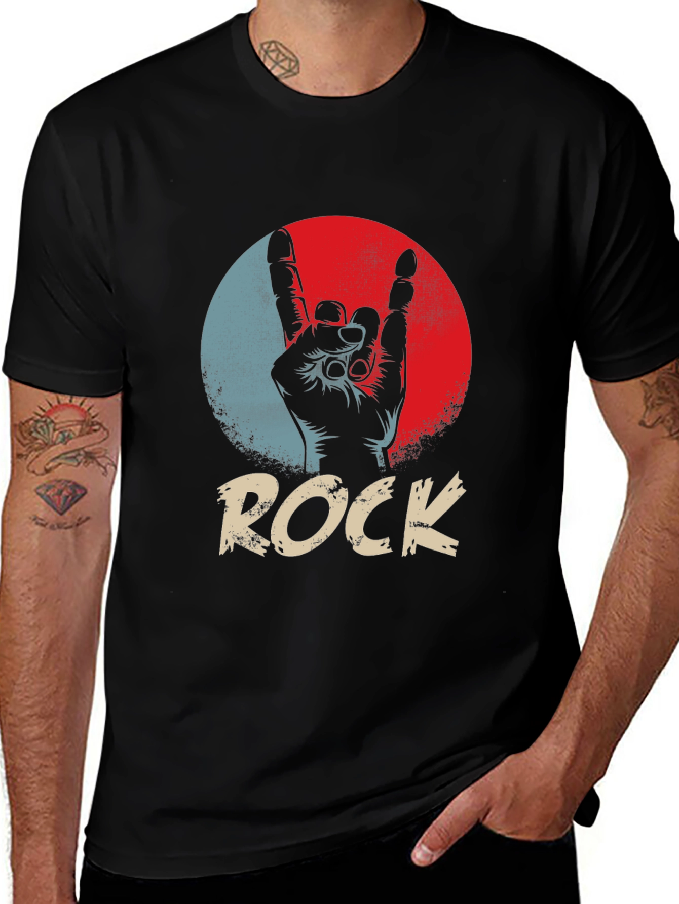 Variant 6 of Rock Hand Graphic Tee - Bold Music Lover T-Shirt