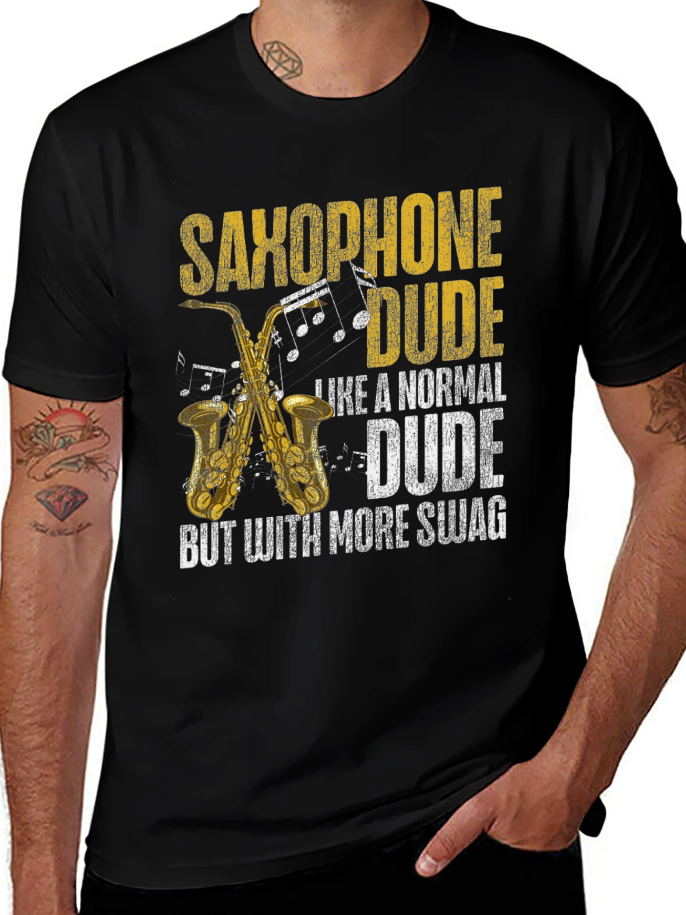 Variant 20 of Saxophone Dude Graphic Tee