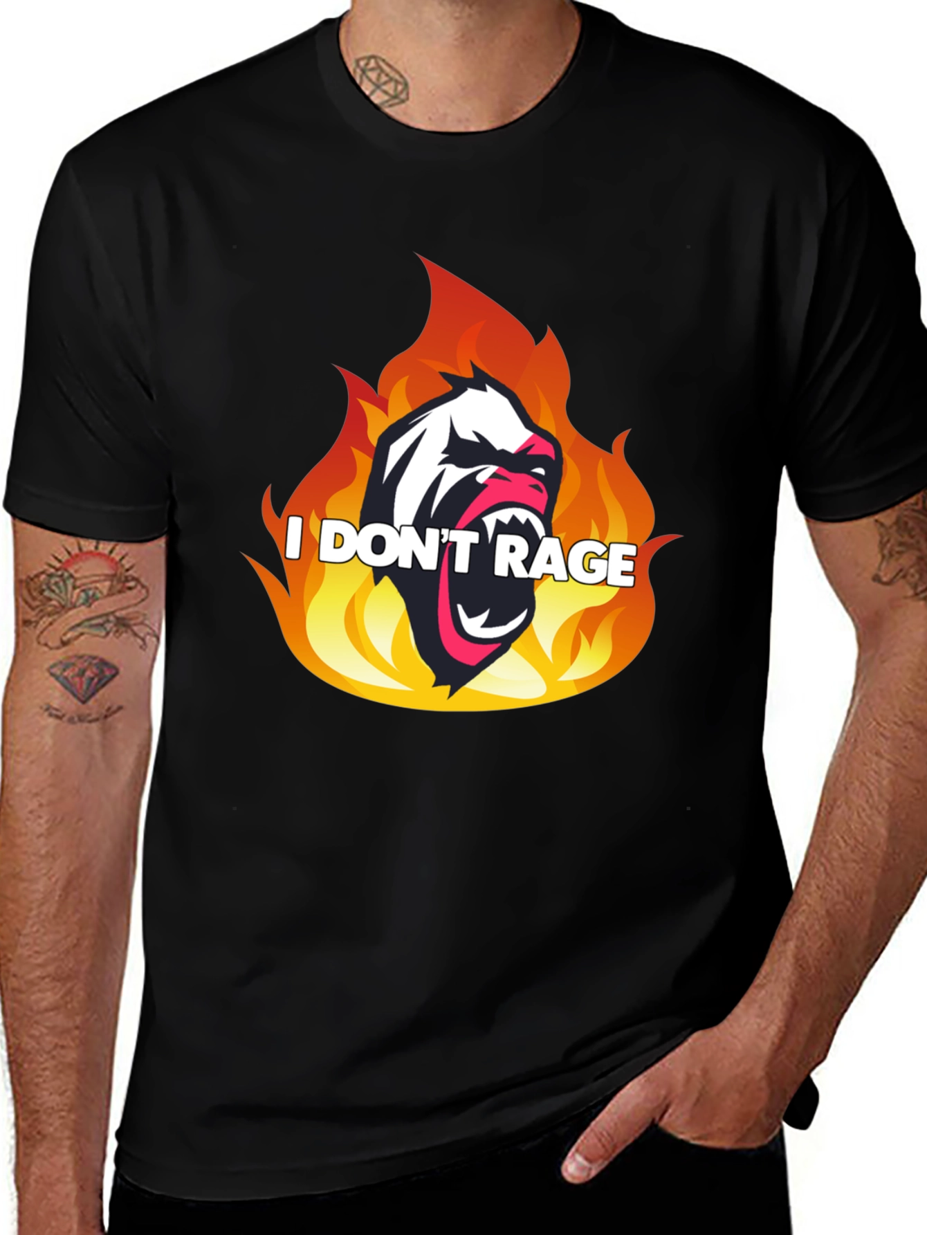 Variant 8 of I Don't Rage T-Shirt - Graphic Tee