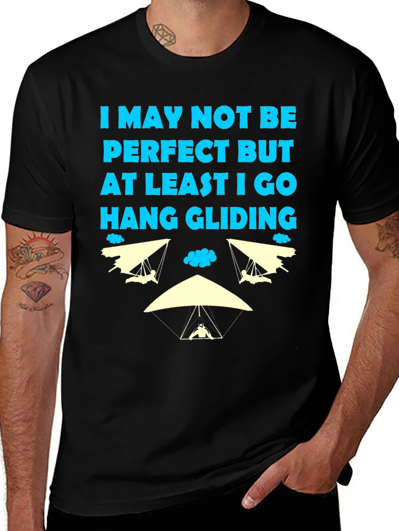 Variant 4 of Hang Gliding T-Shirt: Imperfectly Awesome!