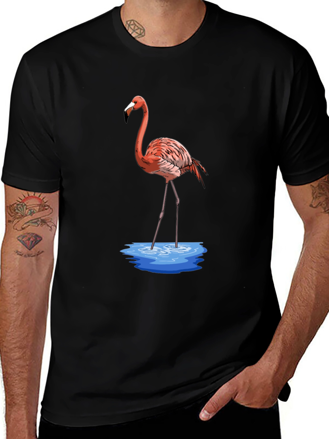 Variant 16 of Flamingo Graphic Print T-Shirt