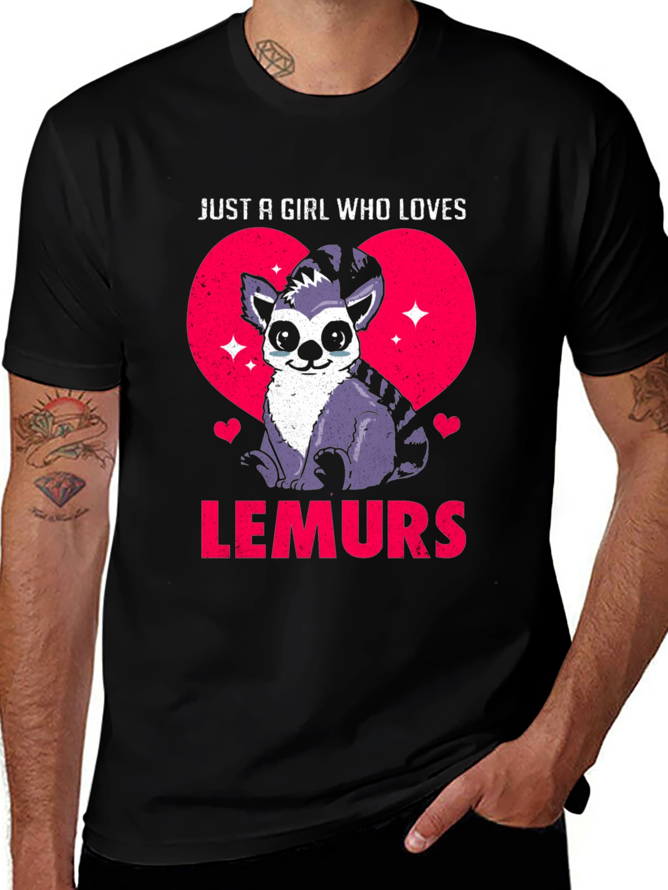 Variant 11 of Just a Girl Who Loves Lemurs T-Shirt