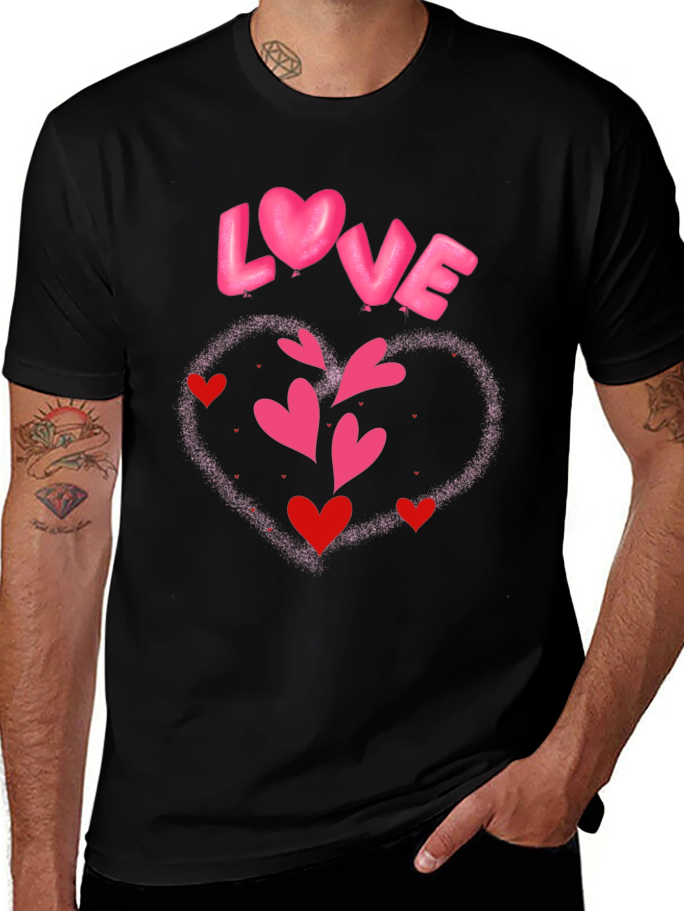 Variant 23 of Love Heart Graphic Print Tee